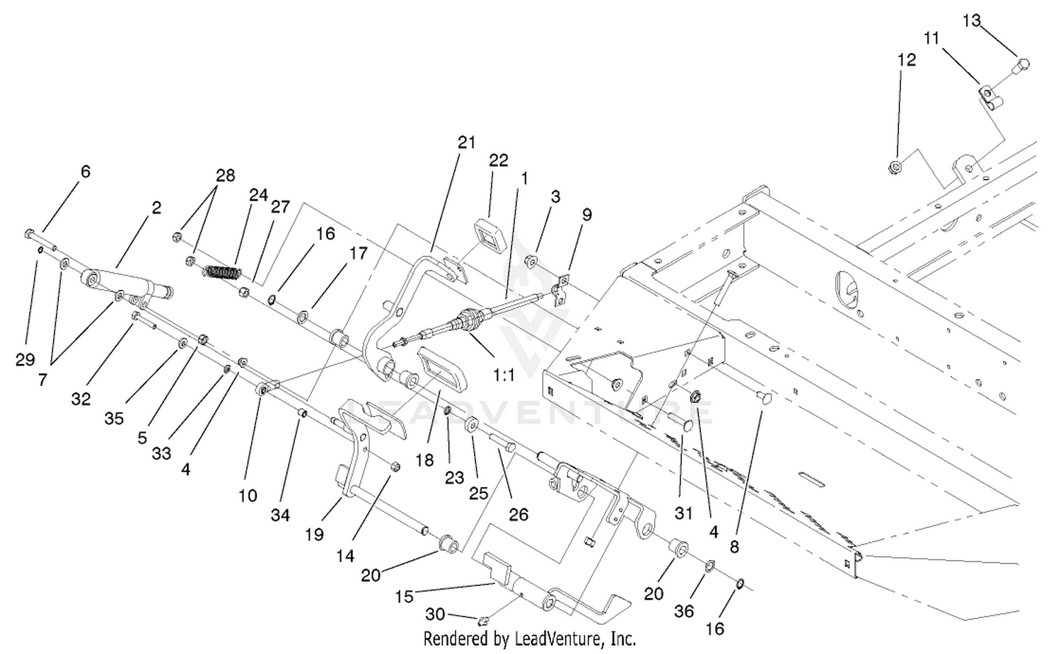 Traction Pedal Assembly