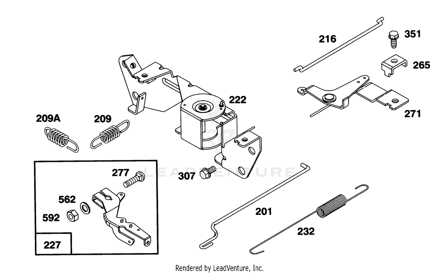 Engine Briggs  Stratton Model 303447-0411-01 7