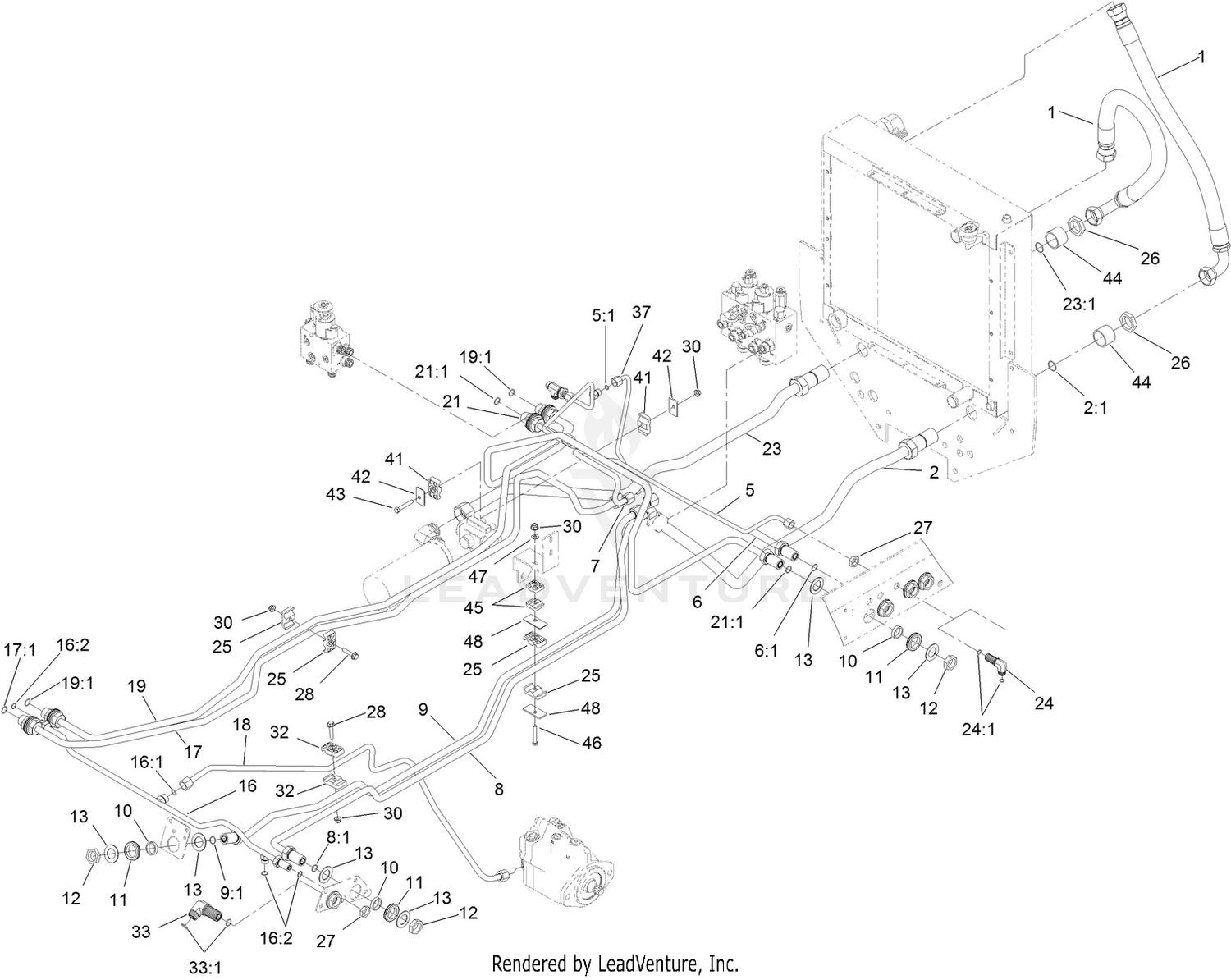 Hydraulic Mow Circuit Assembly