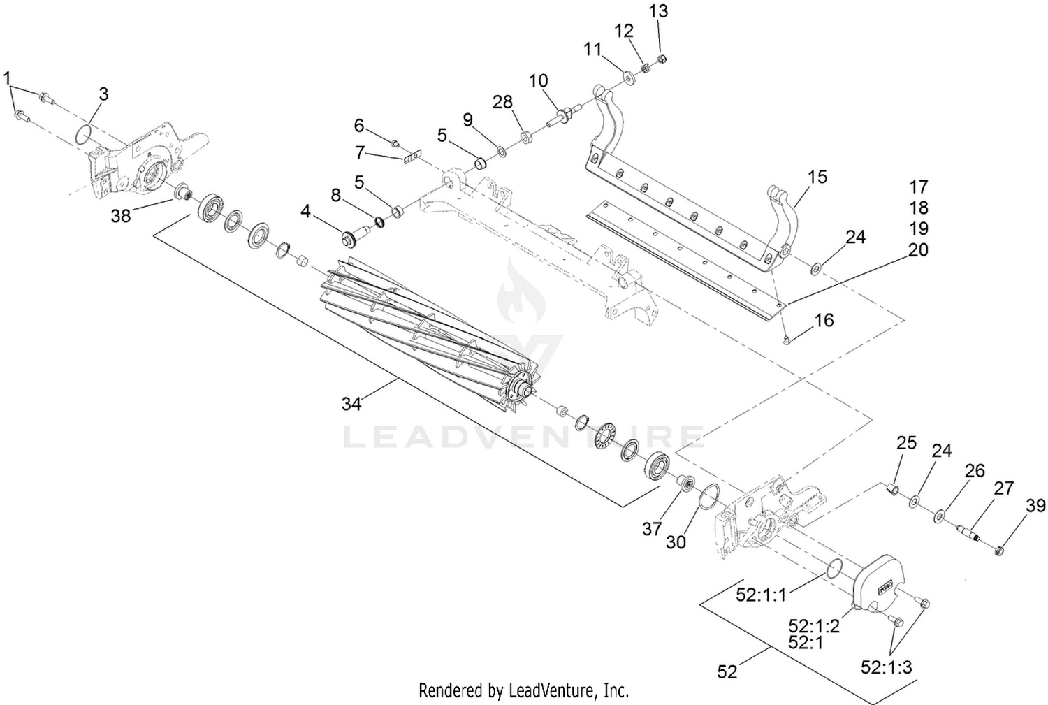 Reel and Bedbar Assembly