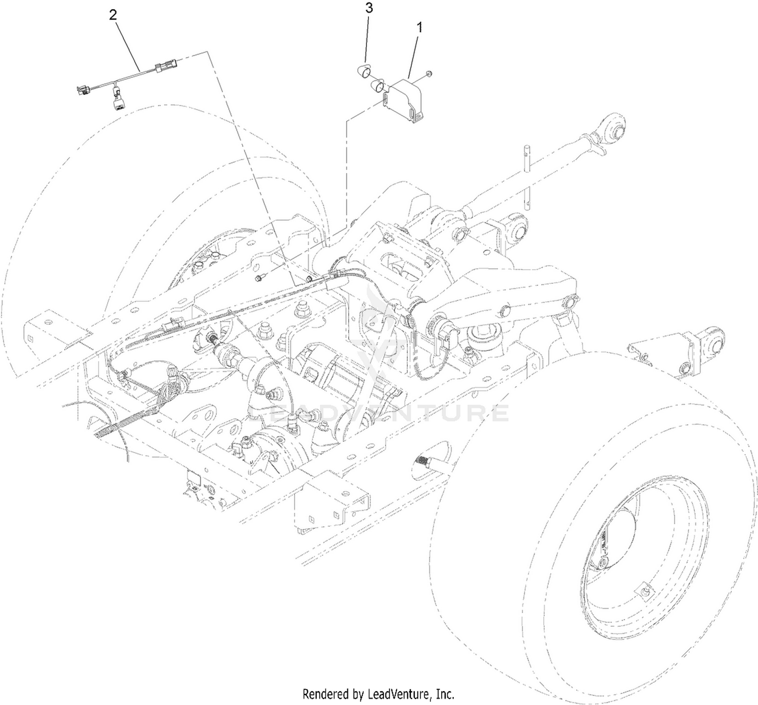 Backup Alarm and Harness Assembly