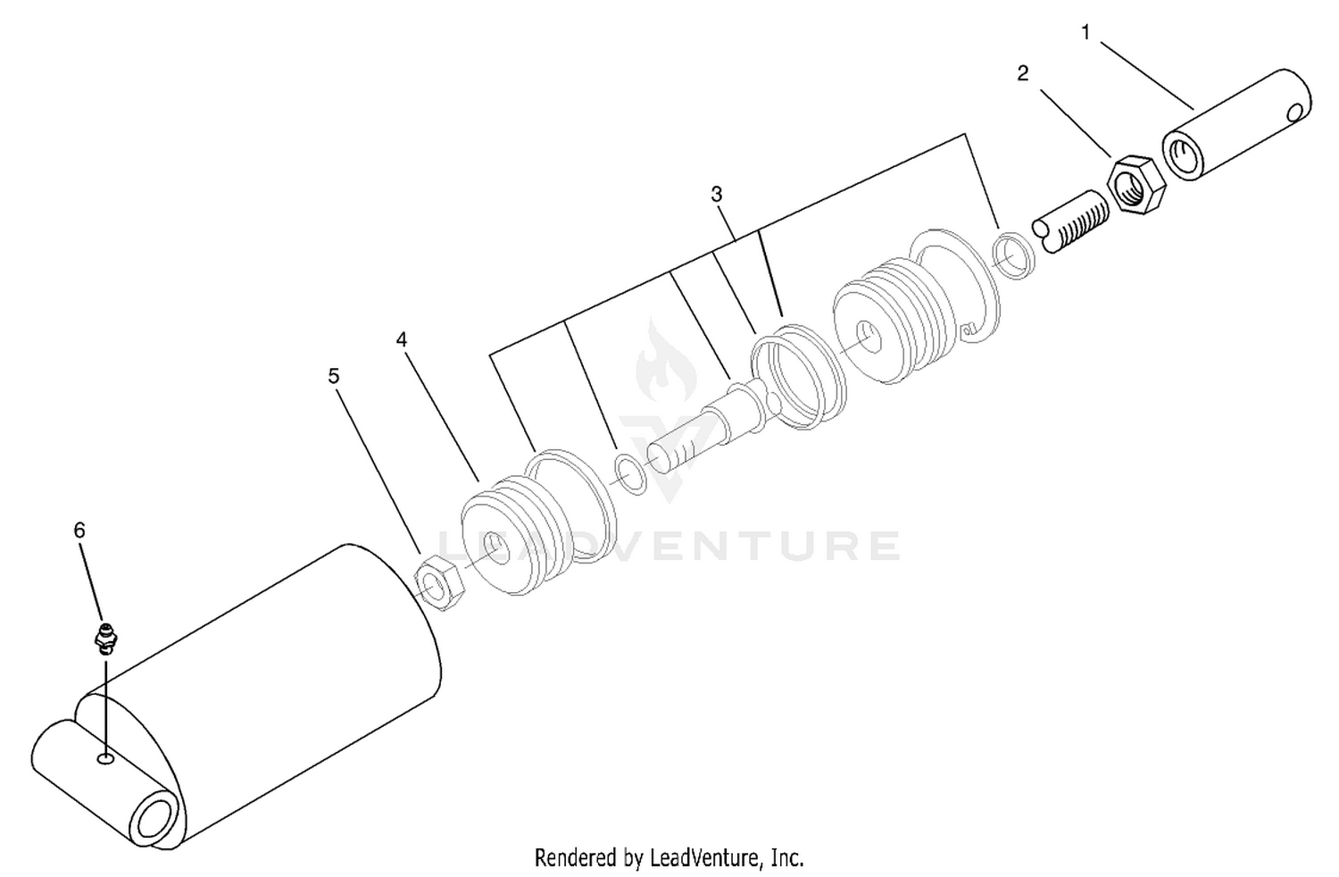 Hydraulic Cylinder Assembly No. 93-6869