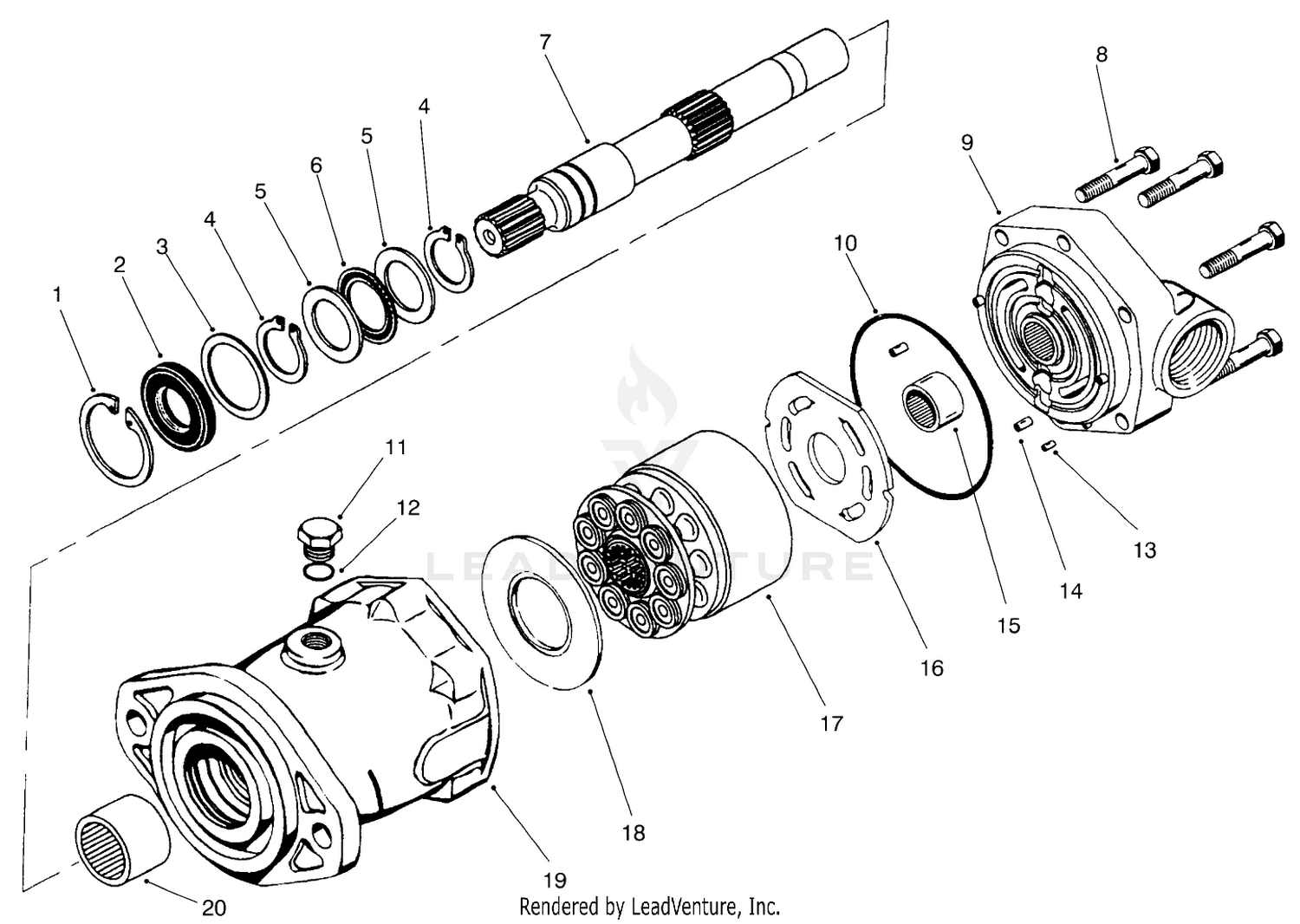 Hydraulic Motor Assembly No. 92-7385