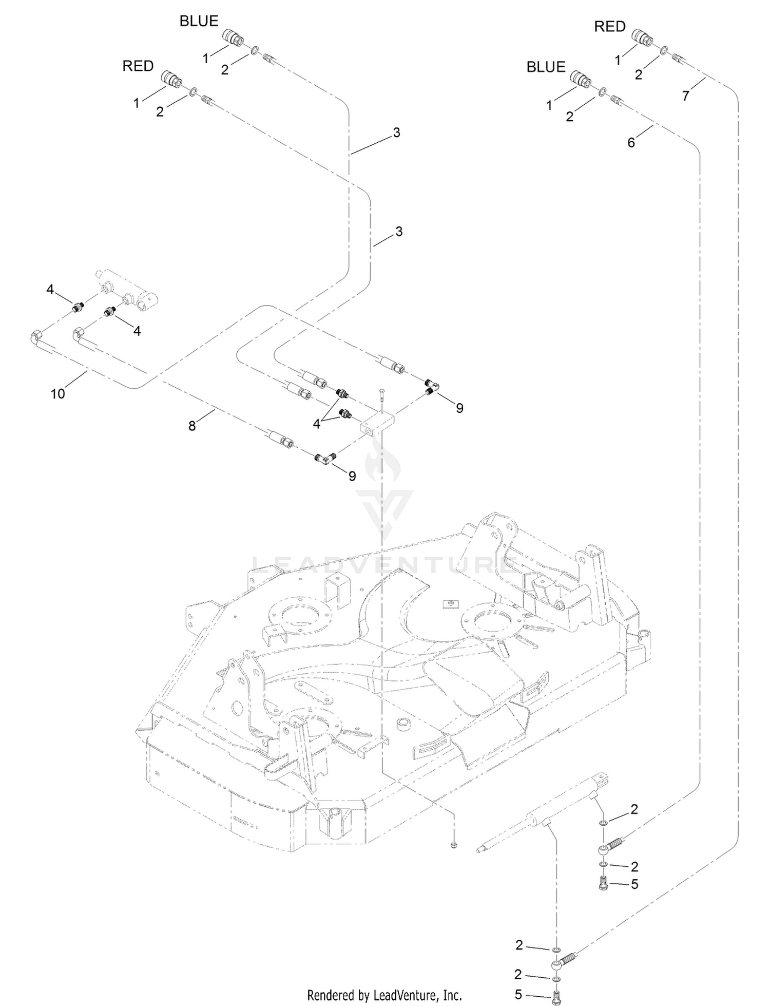 Mower Deck Hydraulic Assembly