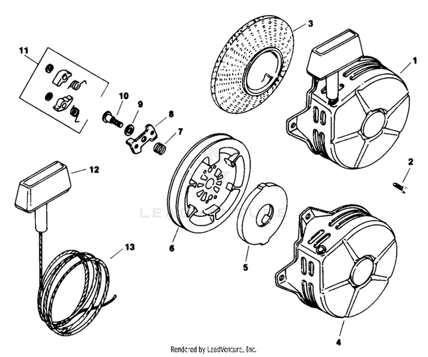 Retractable Starter-Engine Model No. M8t Type 301590