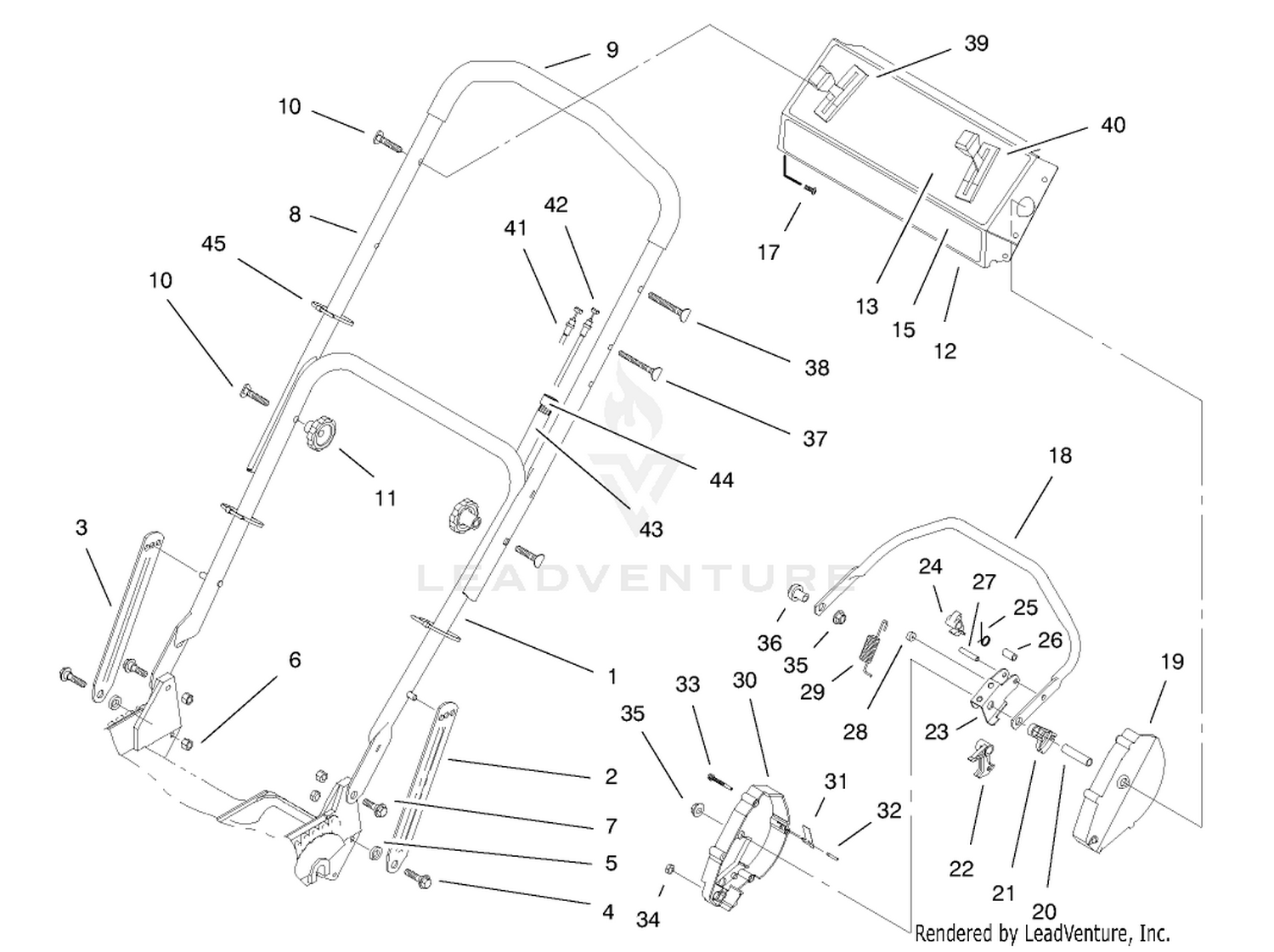 Handle Assembly (model No. 20465 Only)