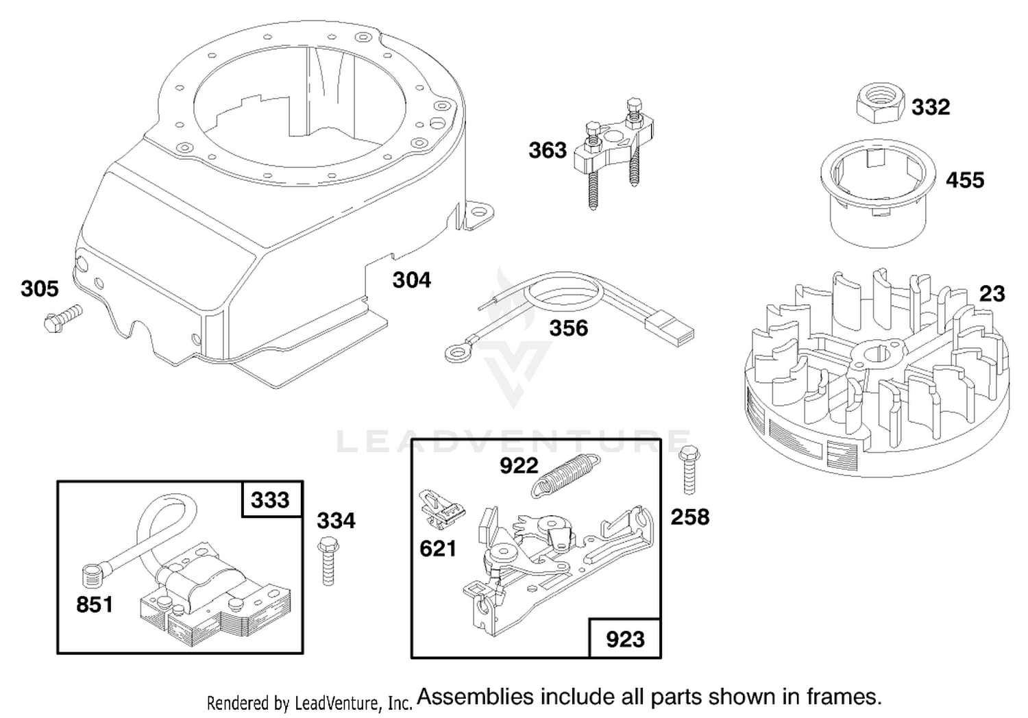 Engine Briggs  Stratton Model 124702-3115-01 6
