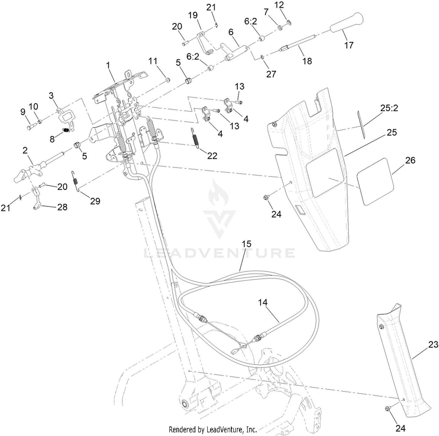 Reel Controls and Covers Assembly