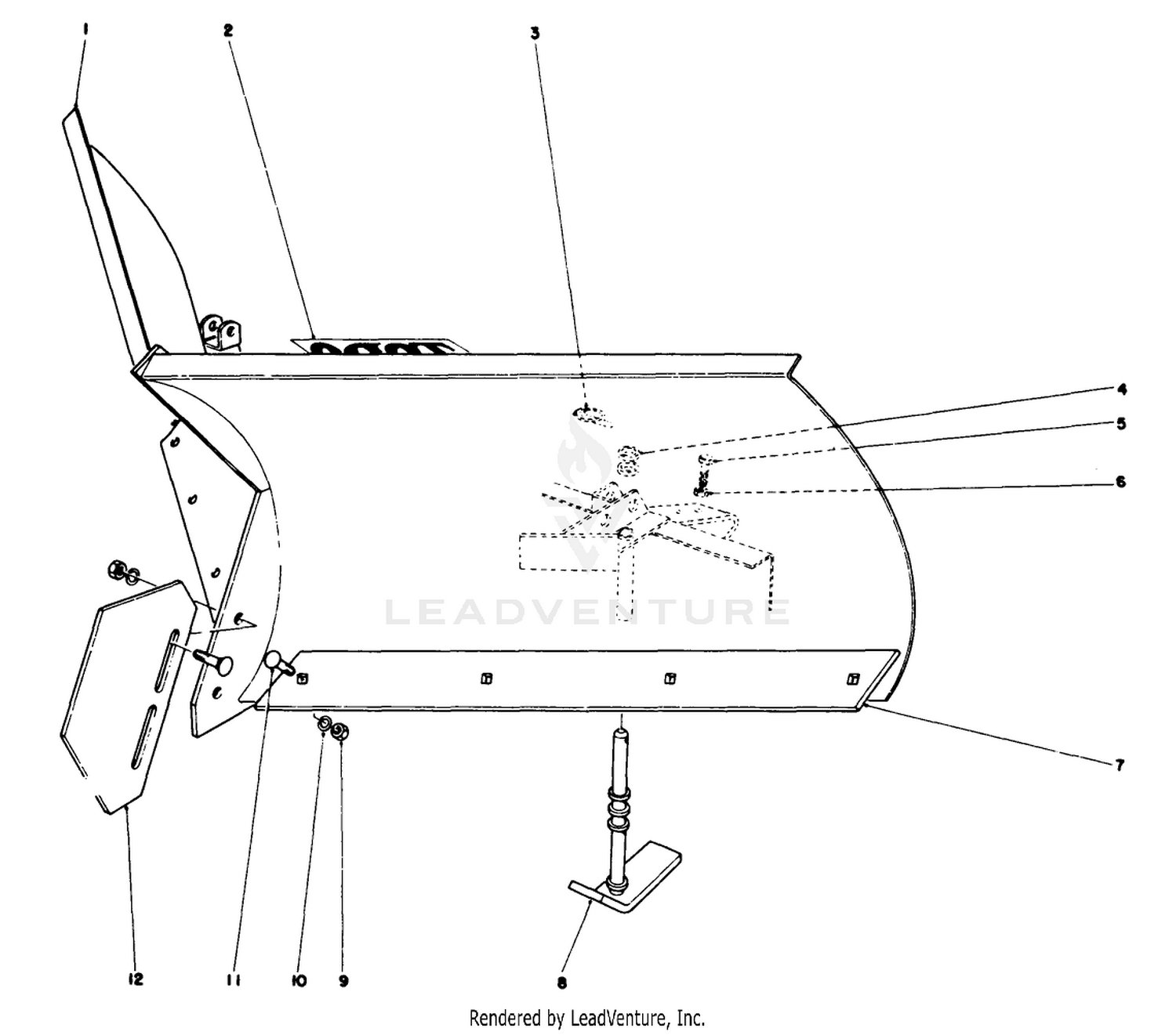 V-Plow Model No. 30750 (optional)