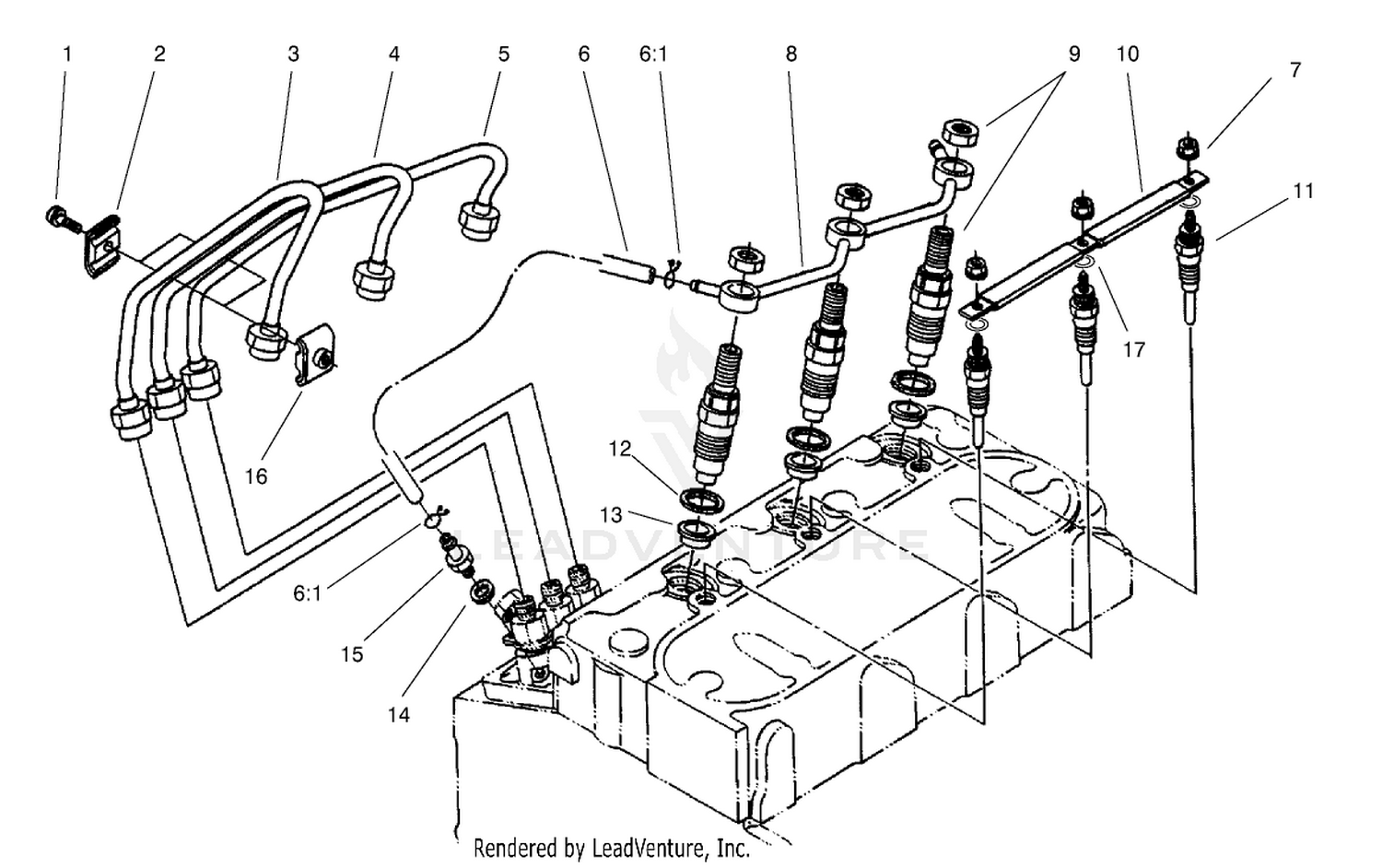 Nozzle Holder and Glow Plug Assembly