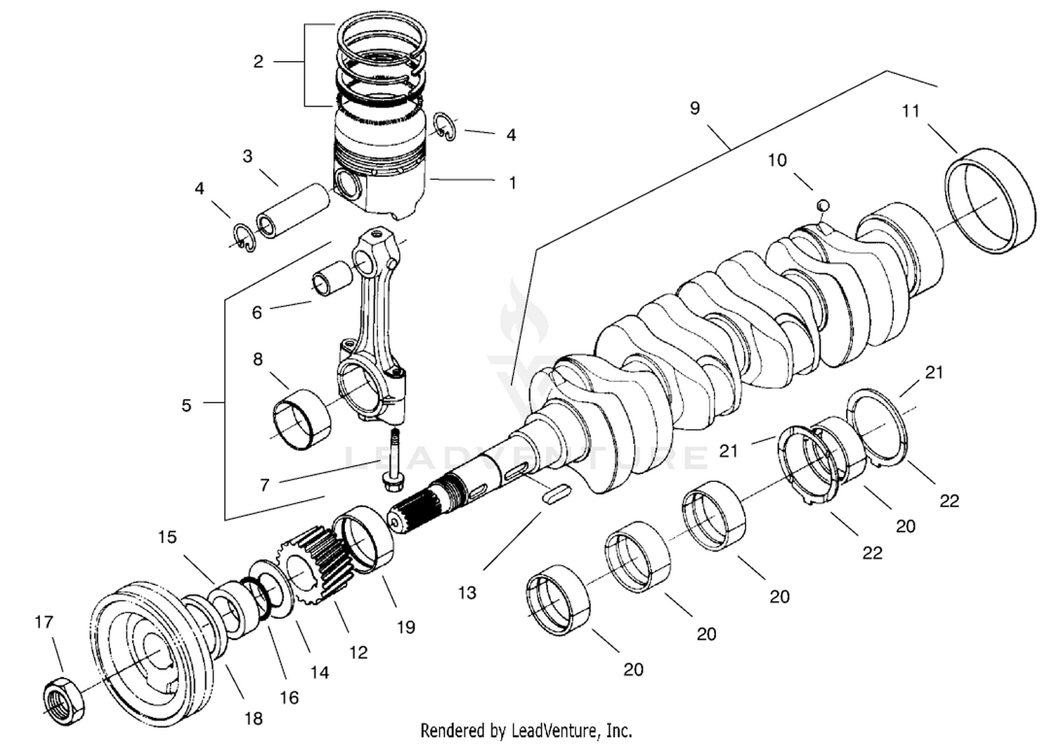 Piston And Crankshaft
