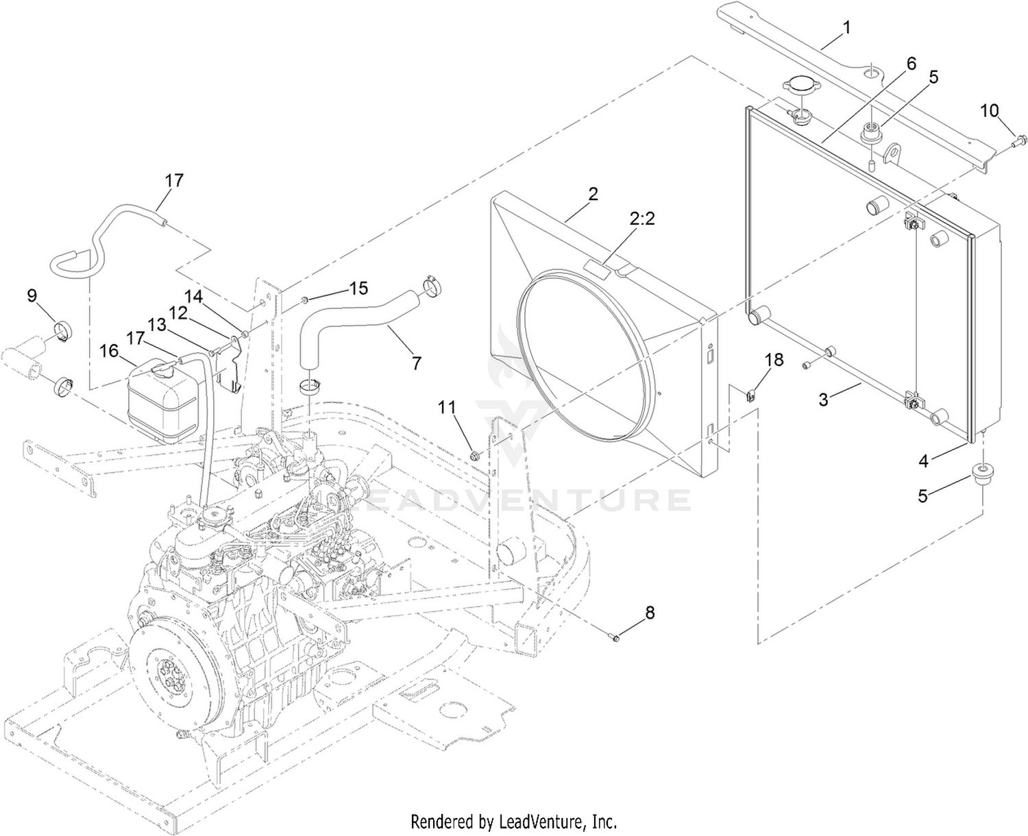 Radiator Component Assembly