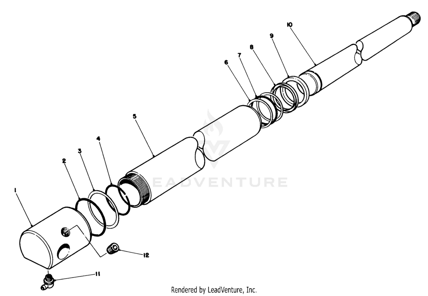 Hydraulic Cylinder Note: This Cylinder Kit Replaces Hydraulic Cylinders 53-6210, 53-6220, 52-6610  48-7170
