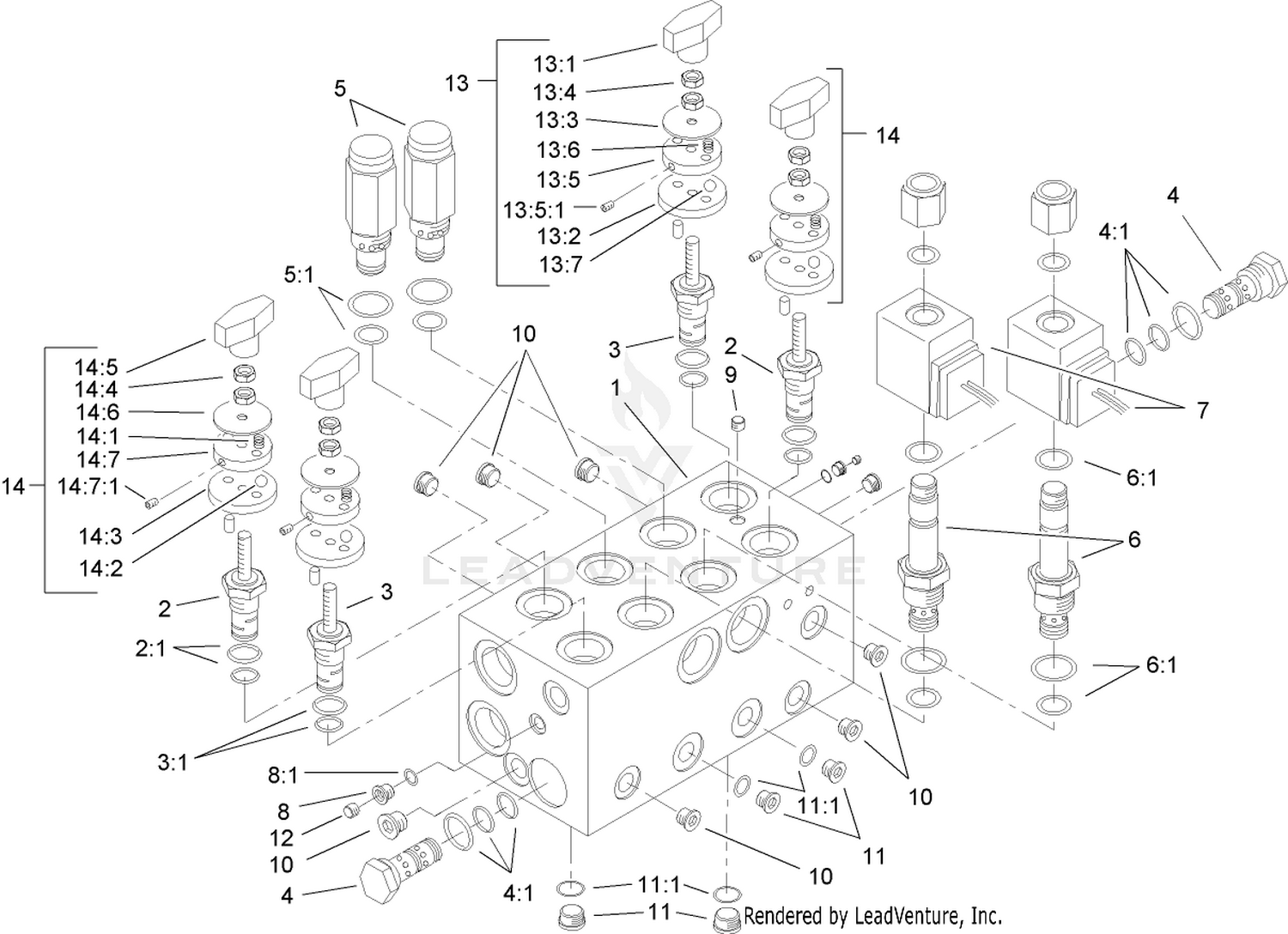 Hydraulic Manifold Assembly No. 105-0105