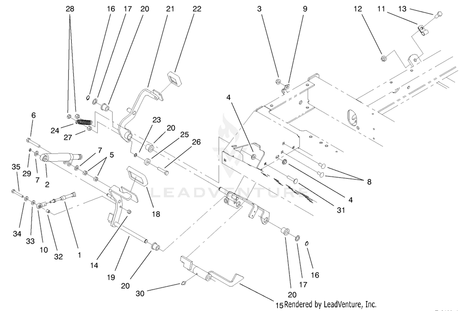 Traction Pedal Assembly
