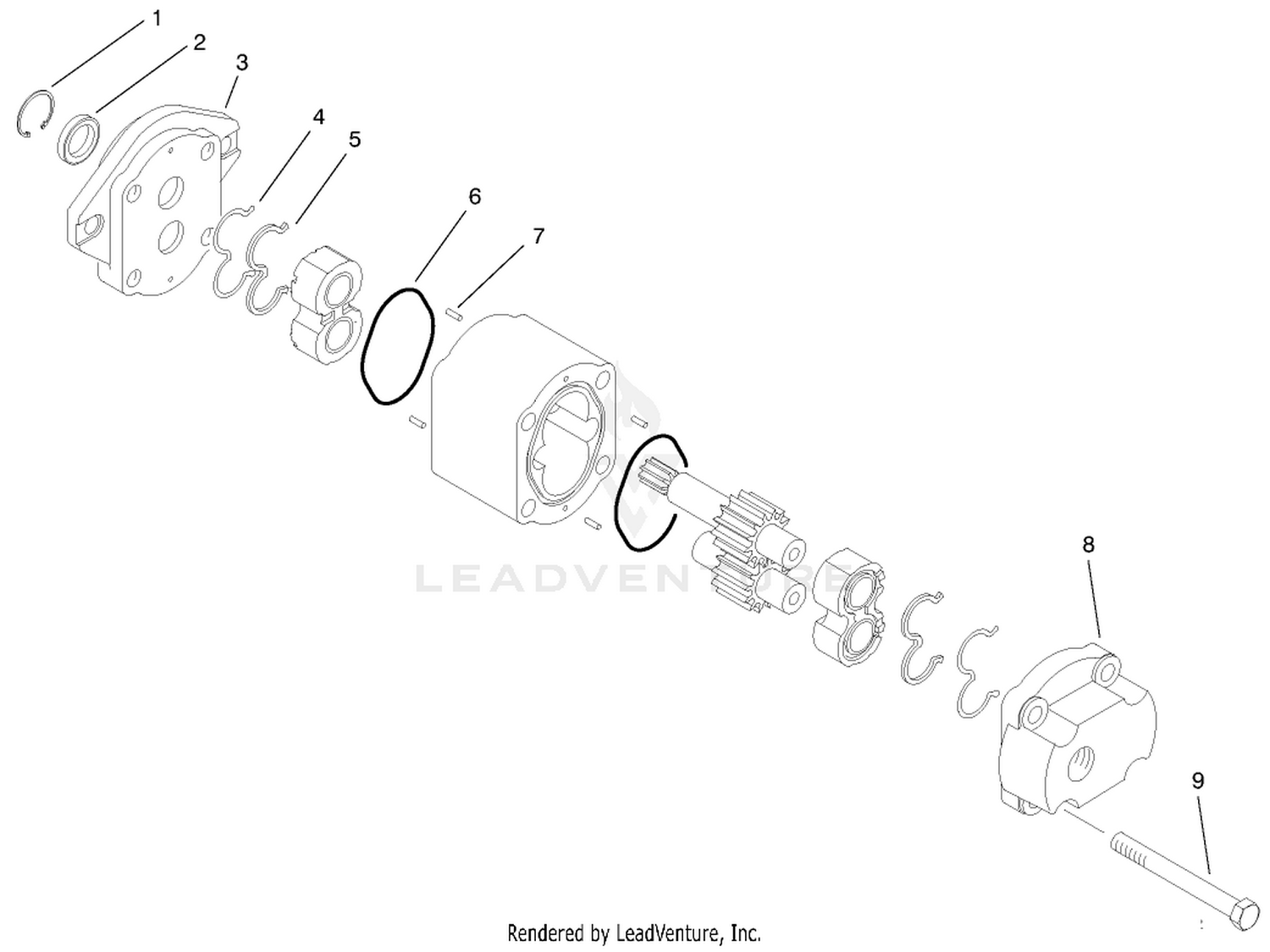 Hydraulic Pump Assembly No. 93-6974