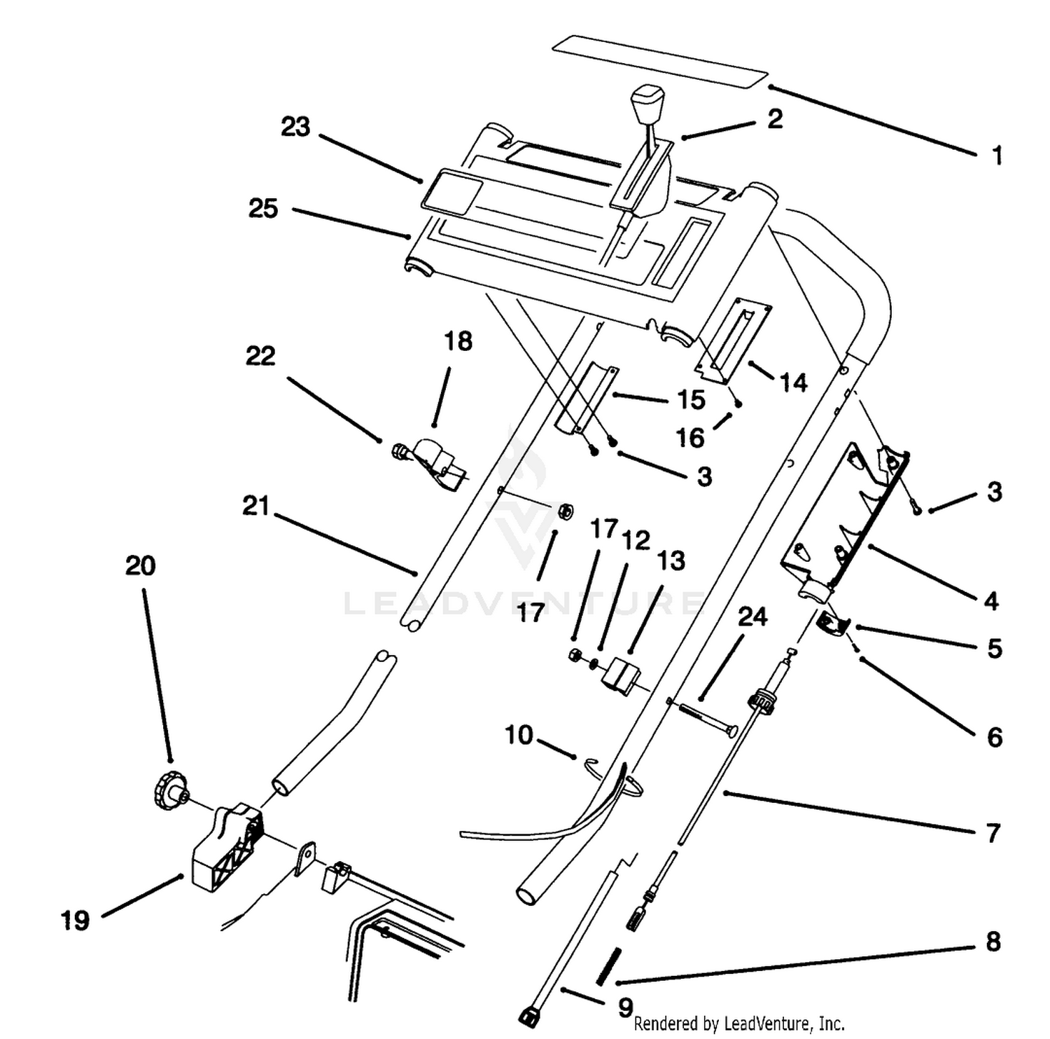 Handle Assembly (model No. 20807bc Only)