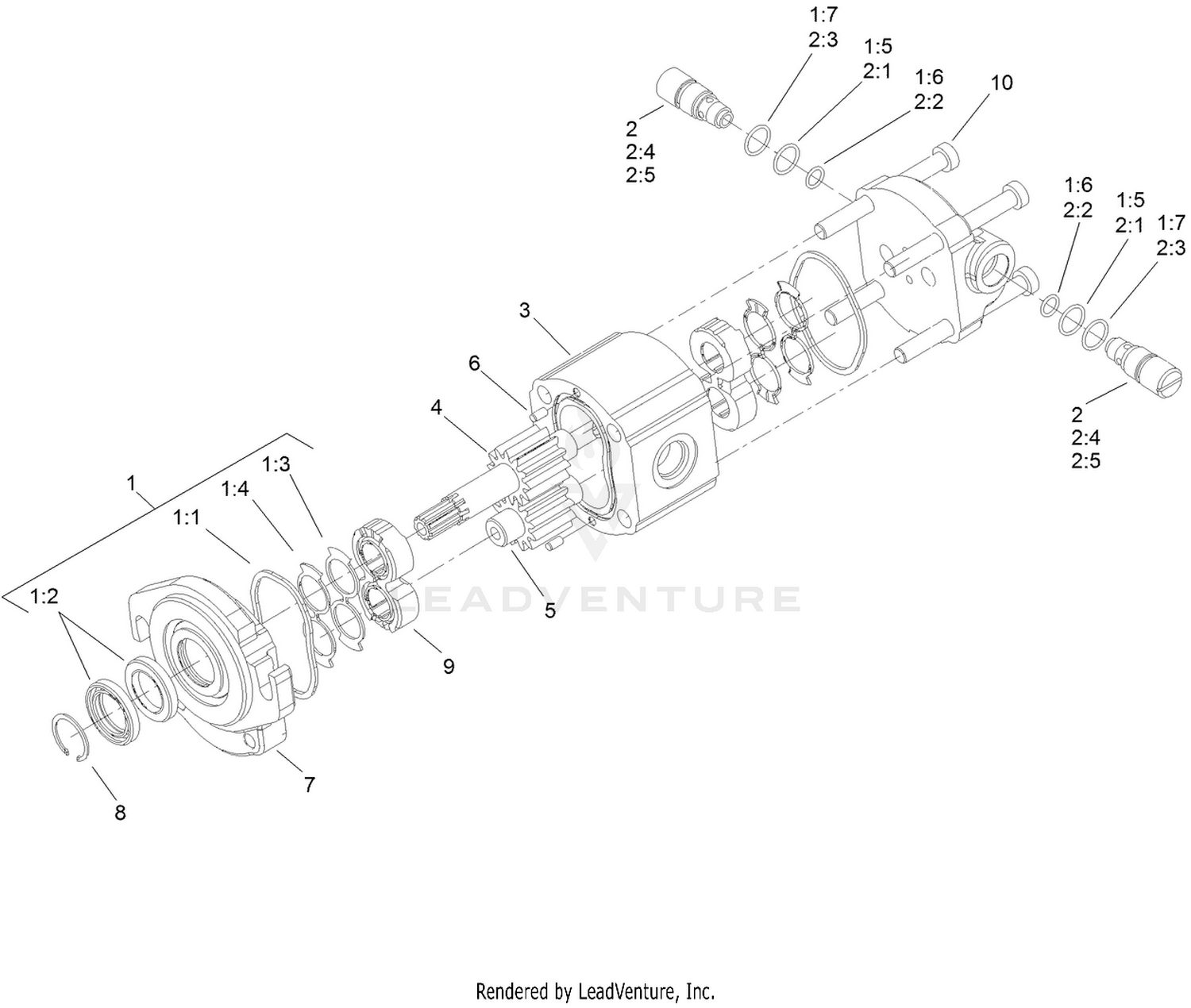 Hydraulic Motor Assembly No. 110-1717