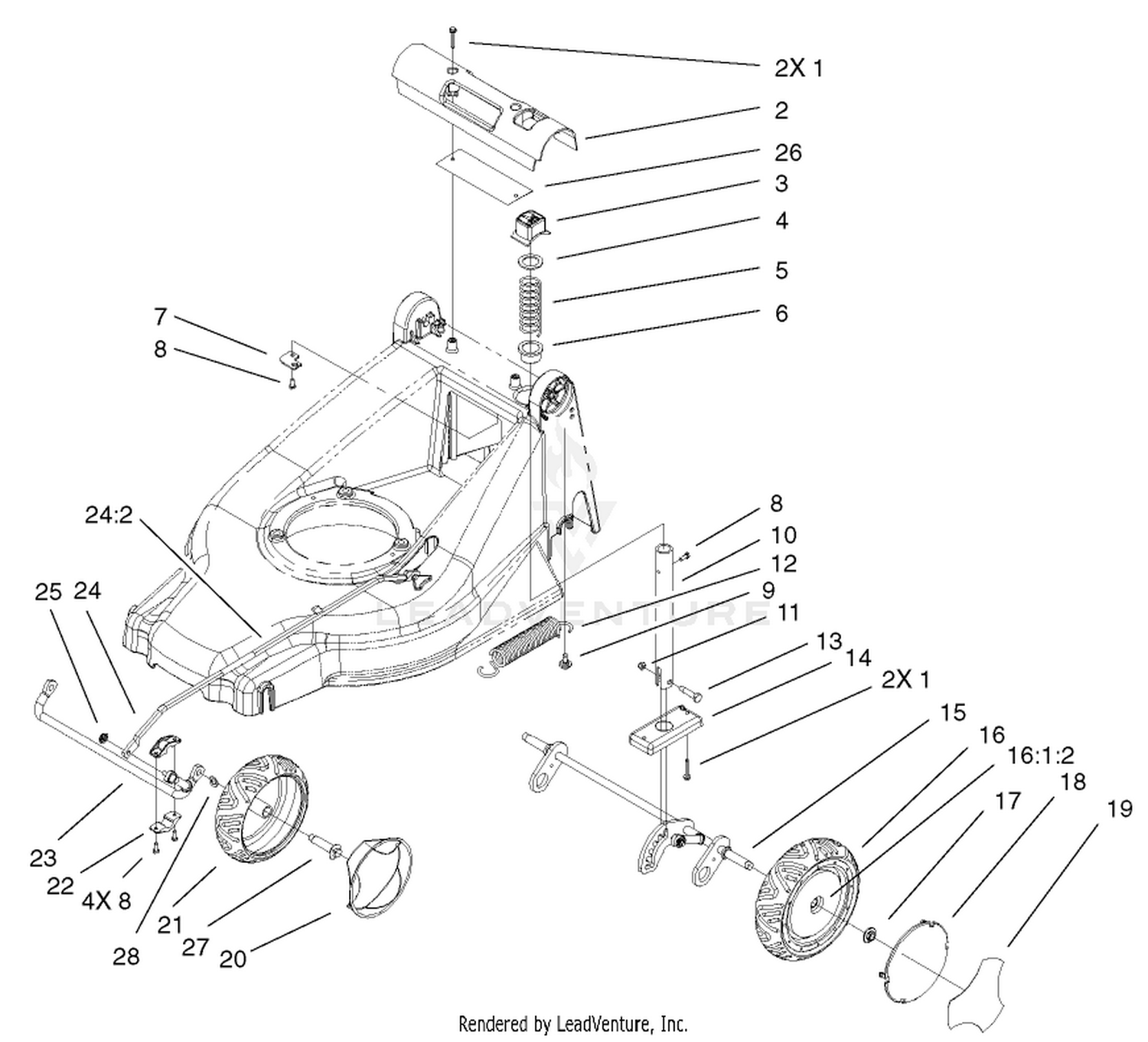 Height of Cut and Wheel Assembly