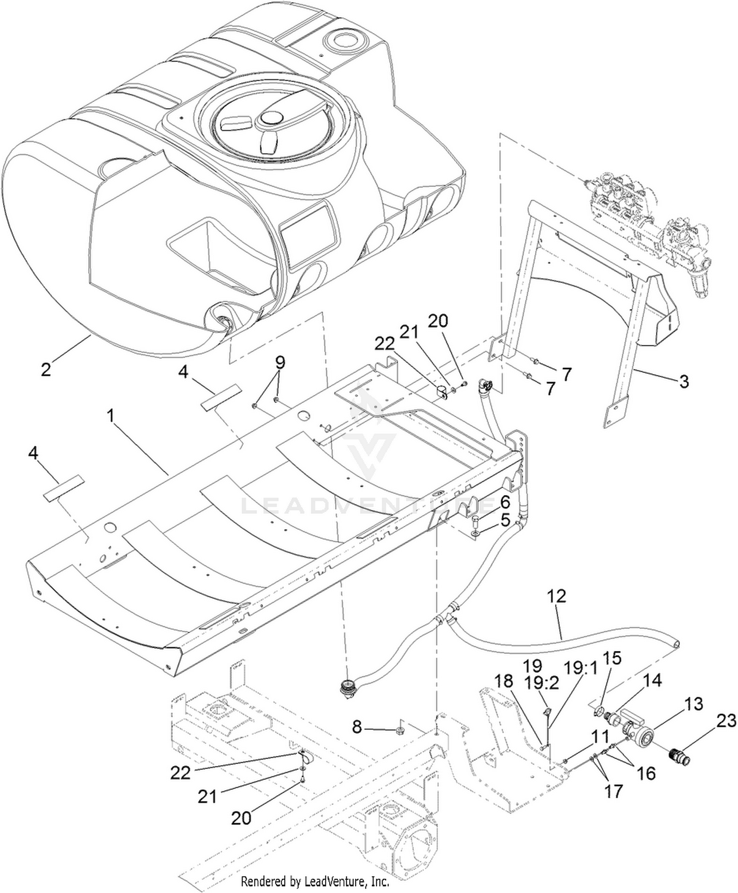 Tank and Saddle Assembly