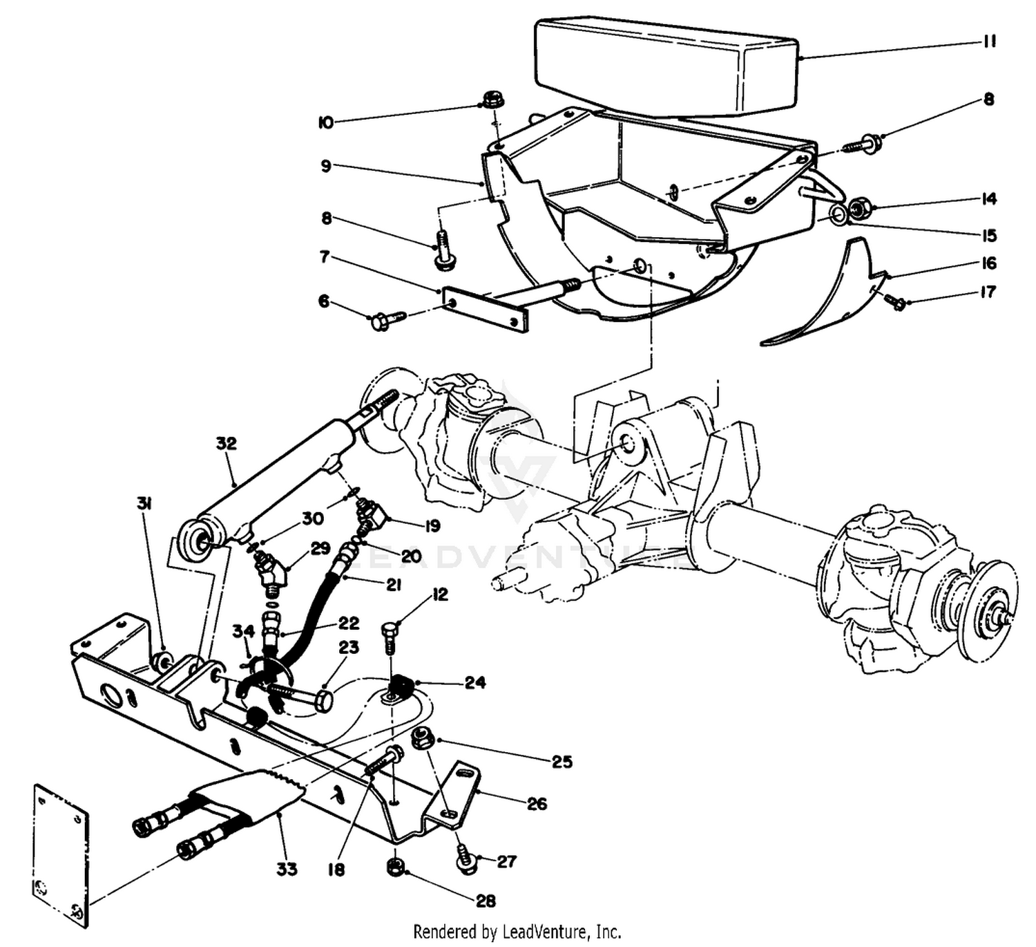 Axle Support  Steering Cross Member
