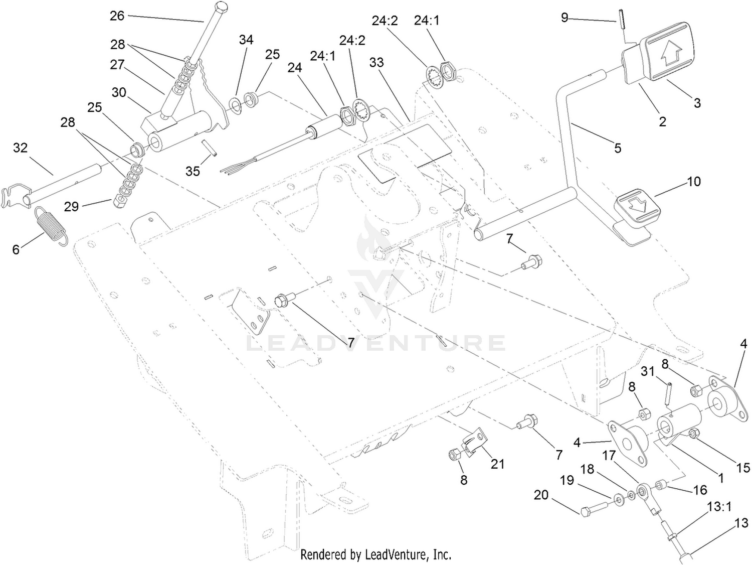 Traction Pedal Assembly