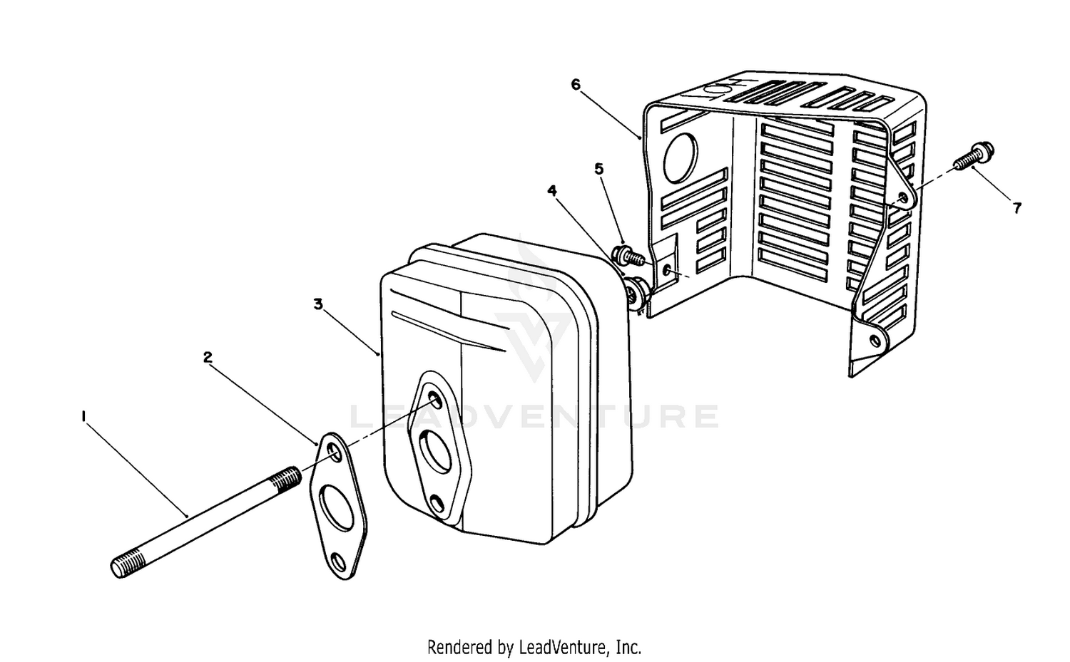 Muffler Assembly (model No. Vmh7)