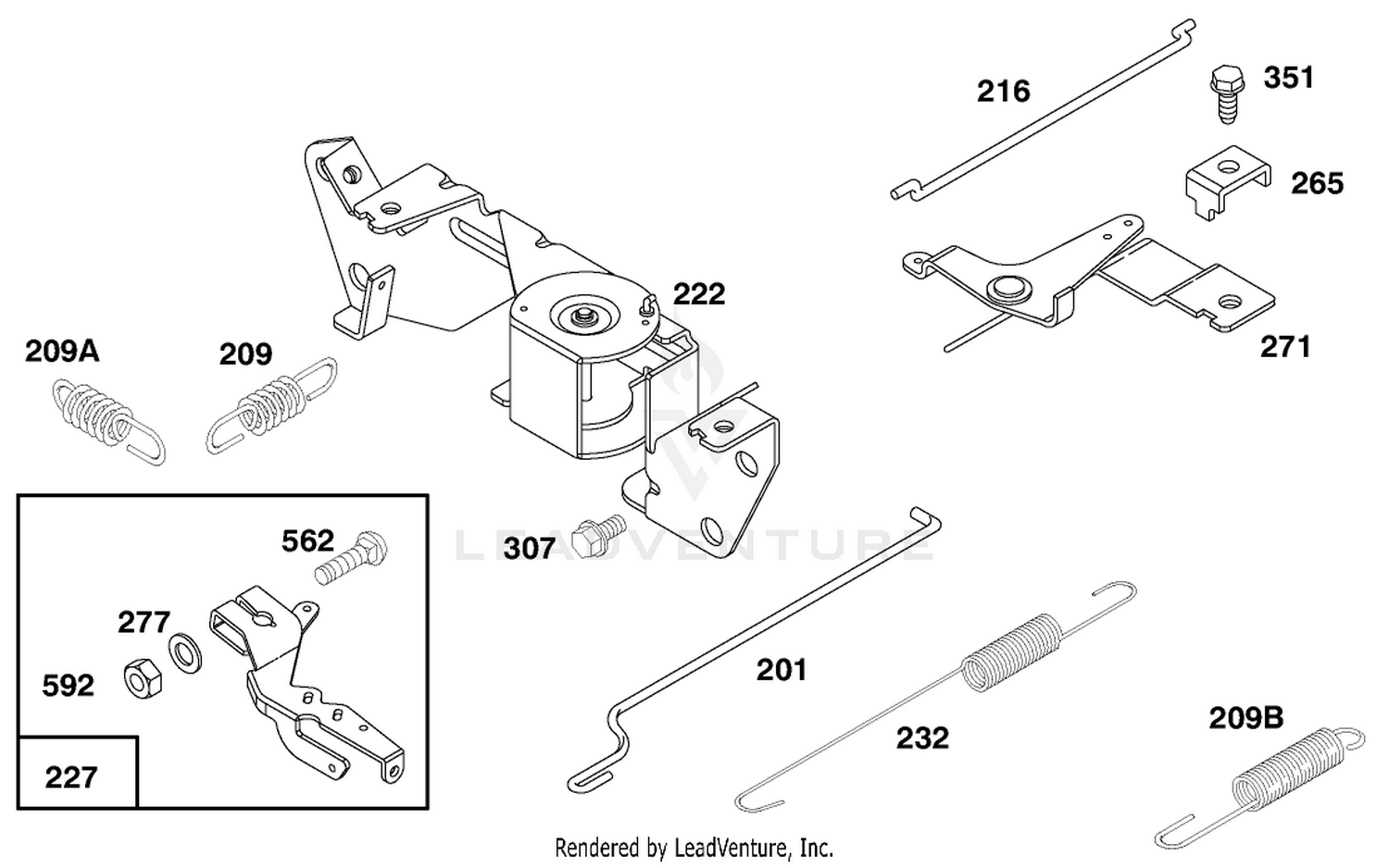 Engine Briggs  Stratton Model 303447-0480-01 7