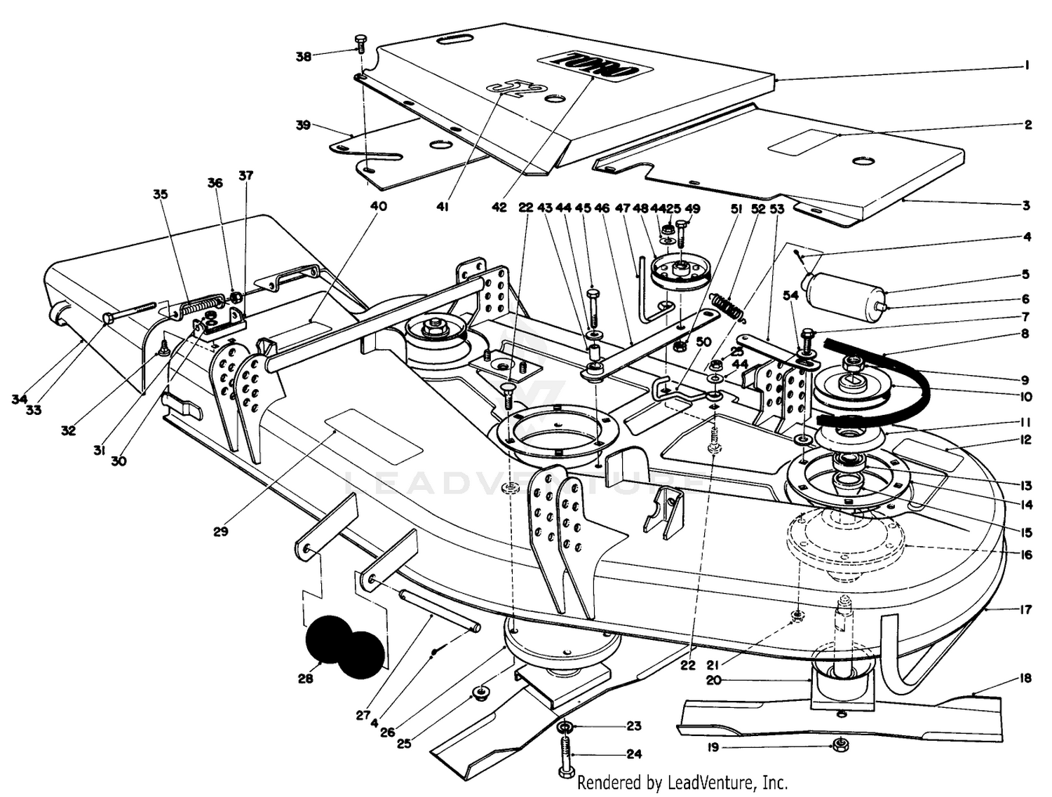 52" Cutting Deck Model No. 30152
