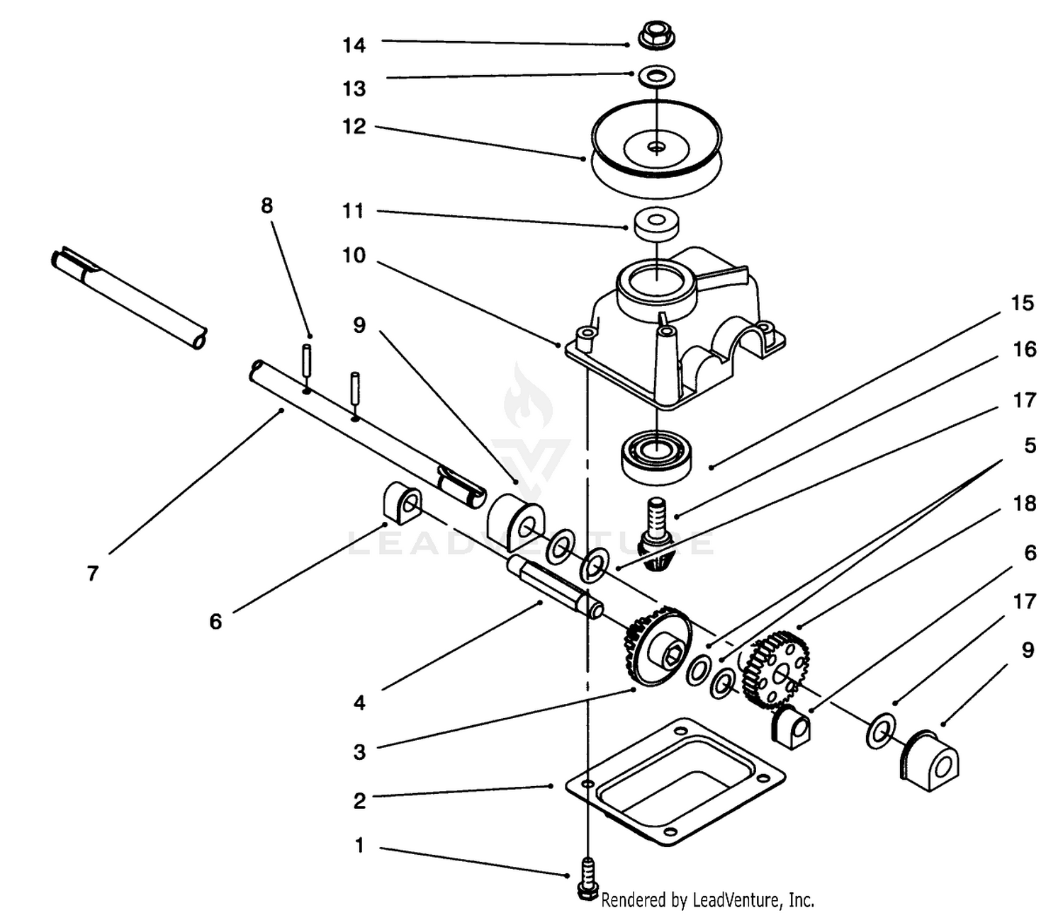 Gearcase Assembly No. 71-9600