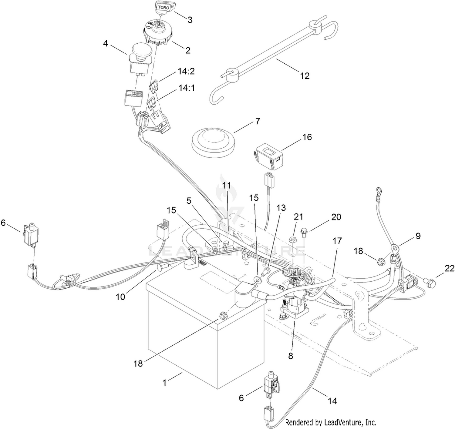 Battery and Electrical Assembly