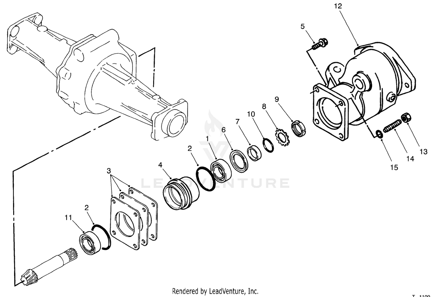 Sleeve Assembly Axle No. 74-5621 (model No. 30455 Only)