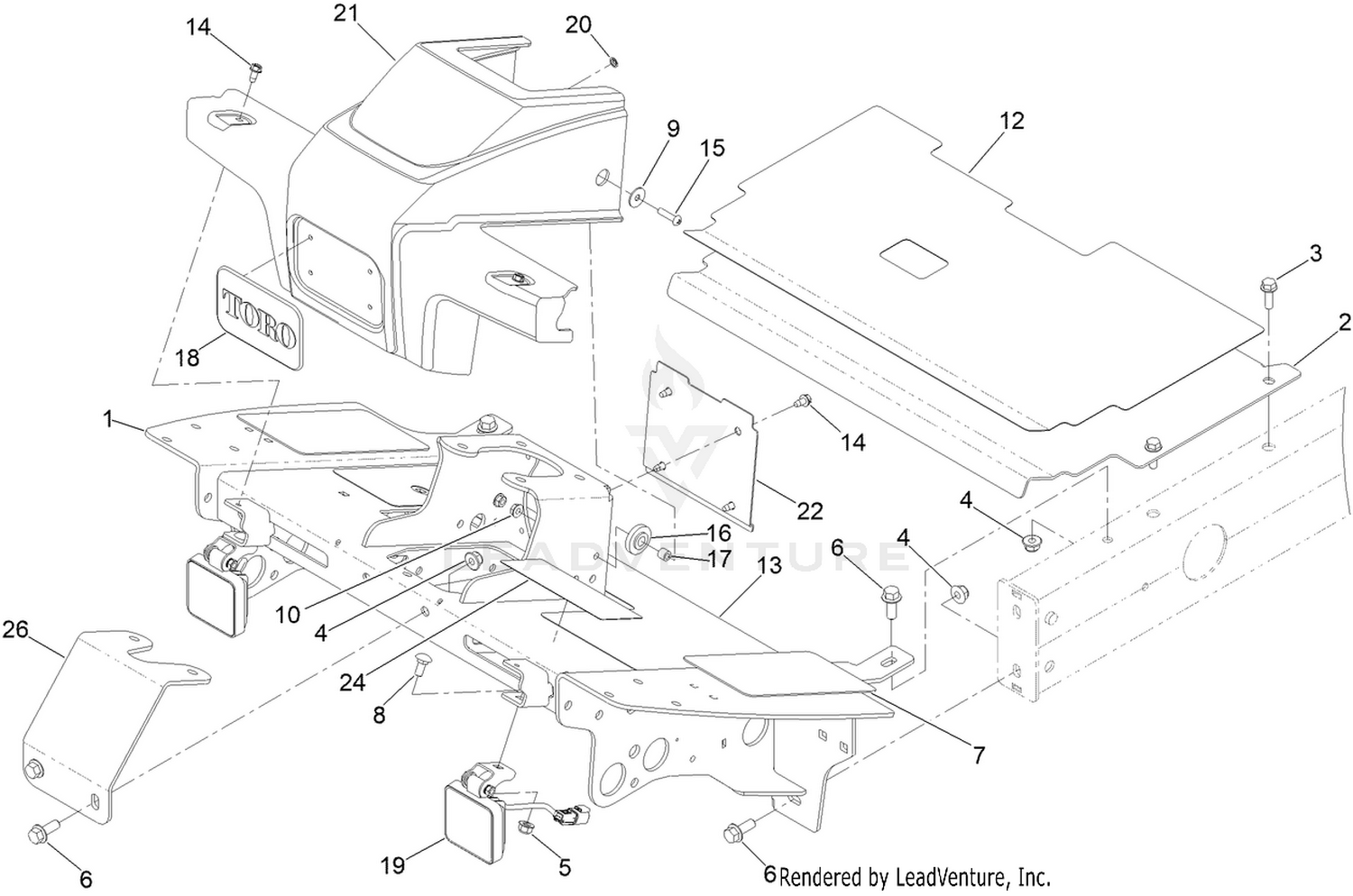 Platform and Shroud Assembly