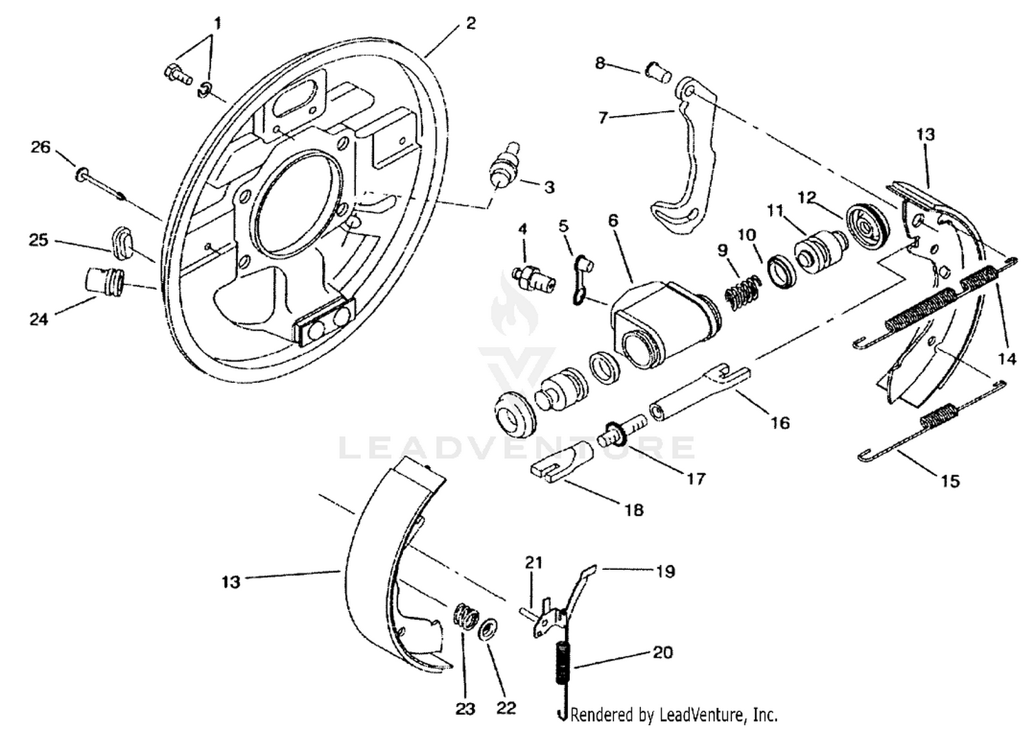 REAR BRAKE ASM