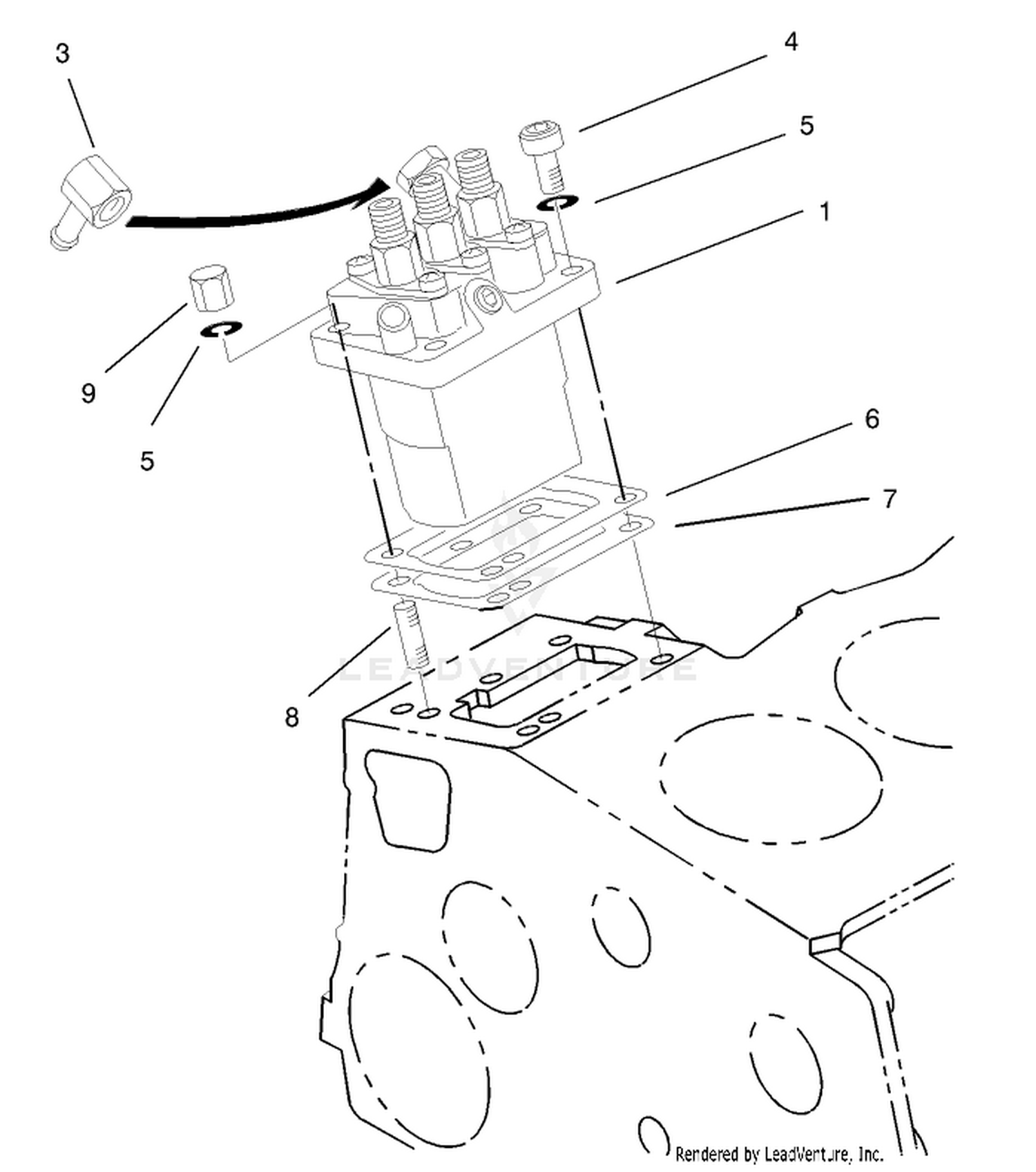 Injection Pump Installation Assembly