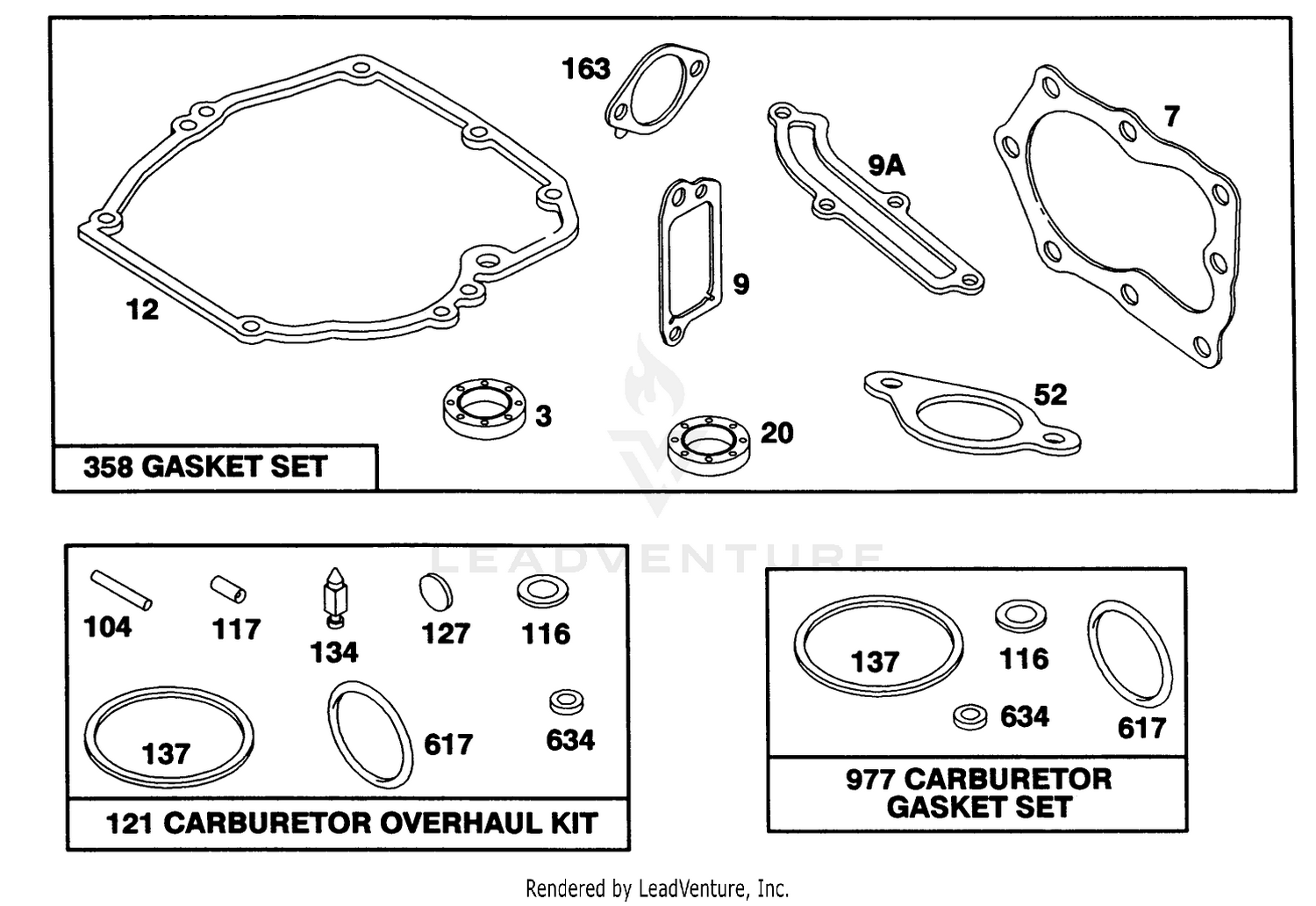 Engine Briggs  Stratton Model 124702-3115-01 8