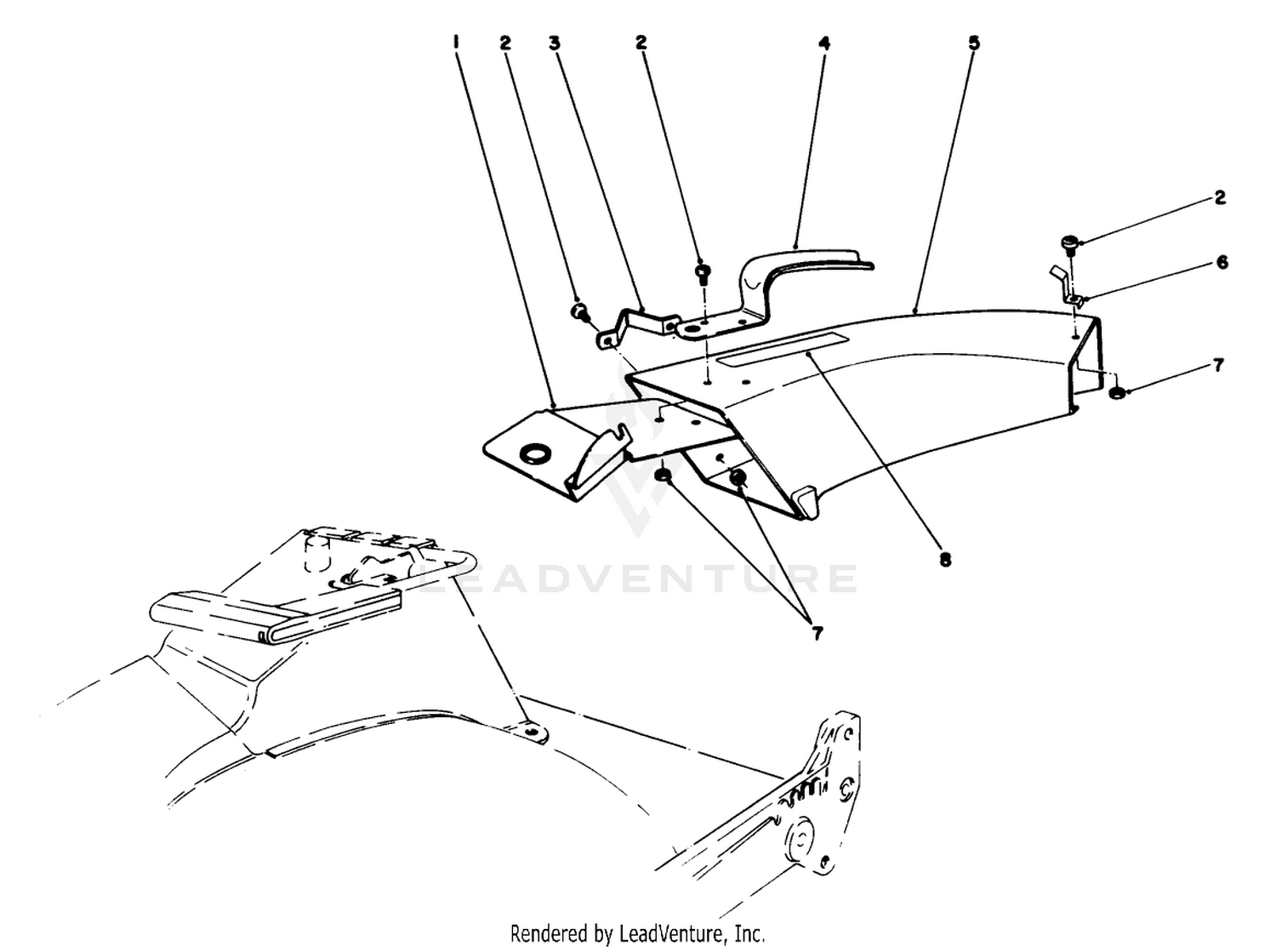 Side Discharge Chute Model No. 59108 (optional)