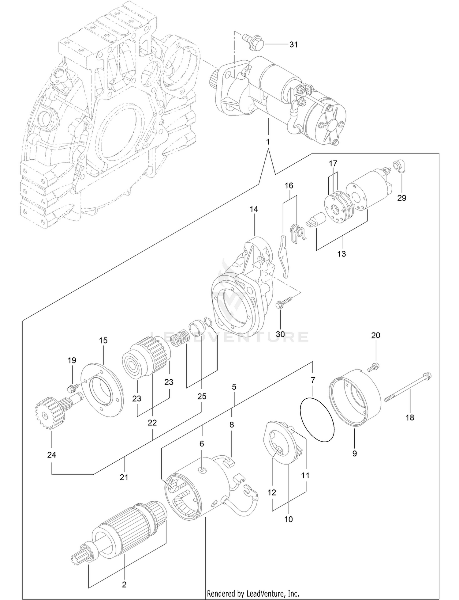 Starter Motor Assembly
