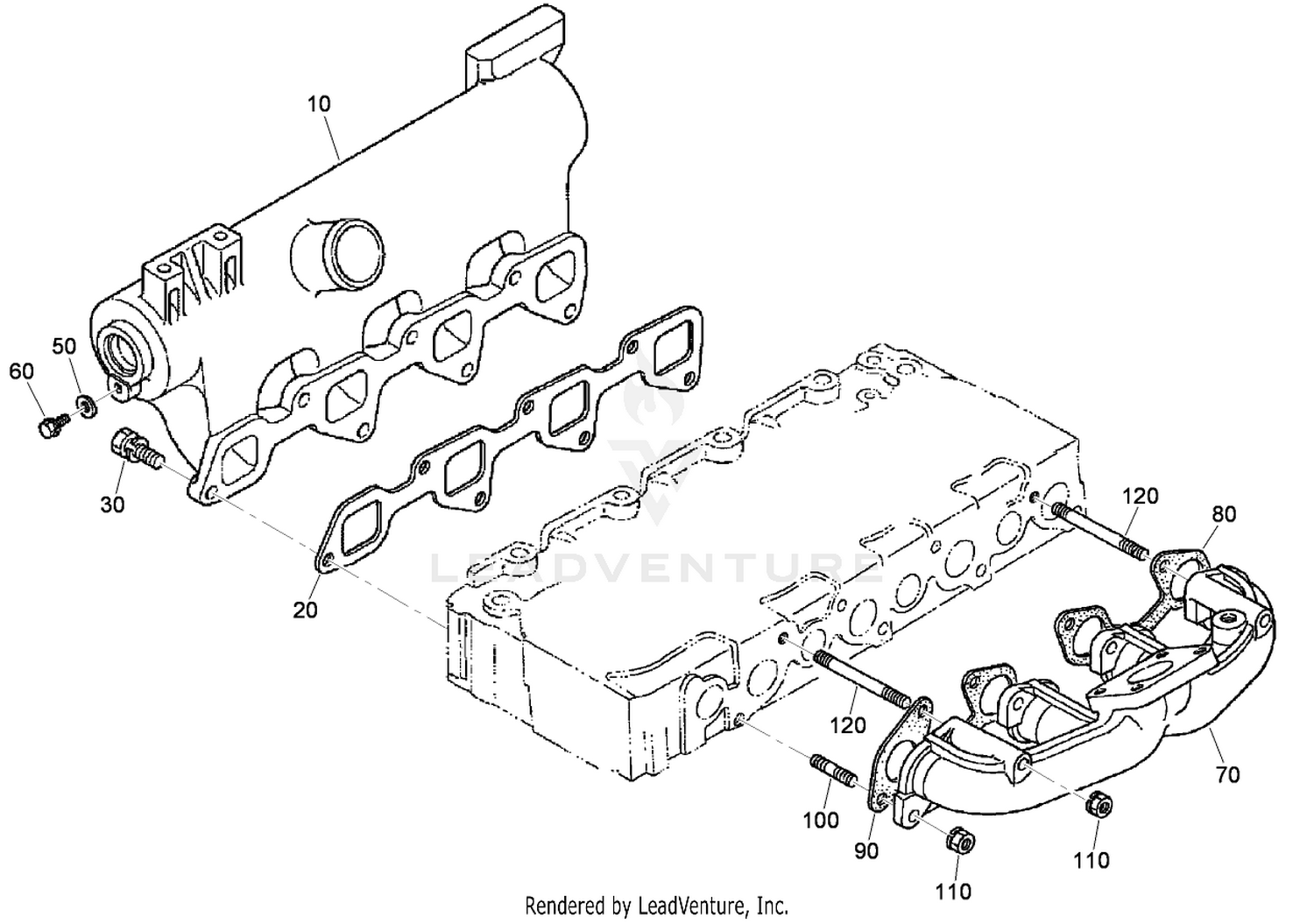 Inlet and Exhaust Manifold Assembly