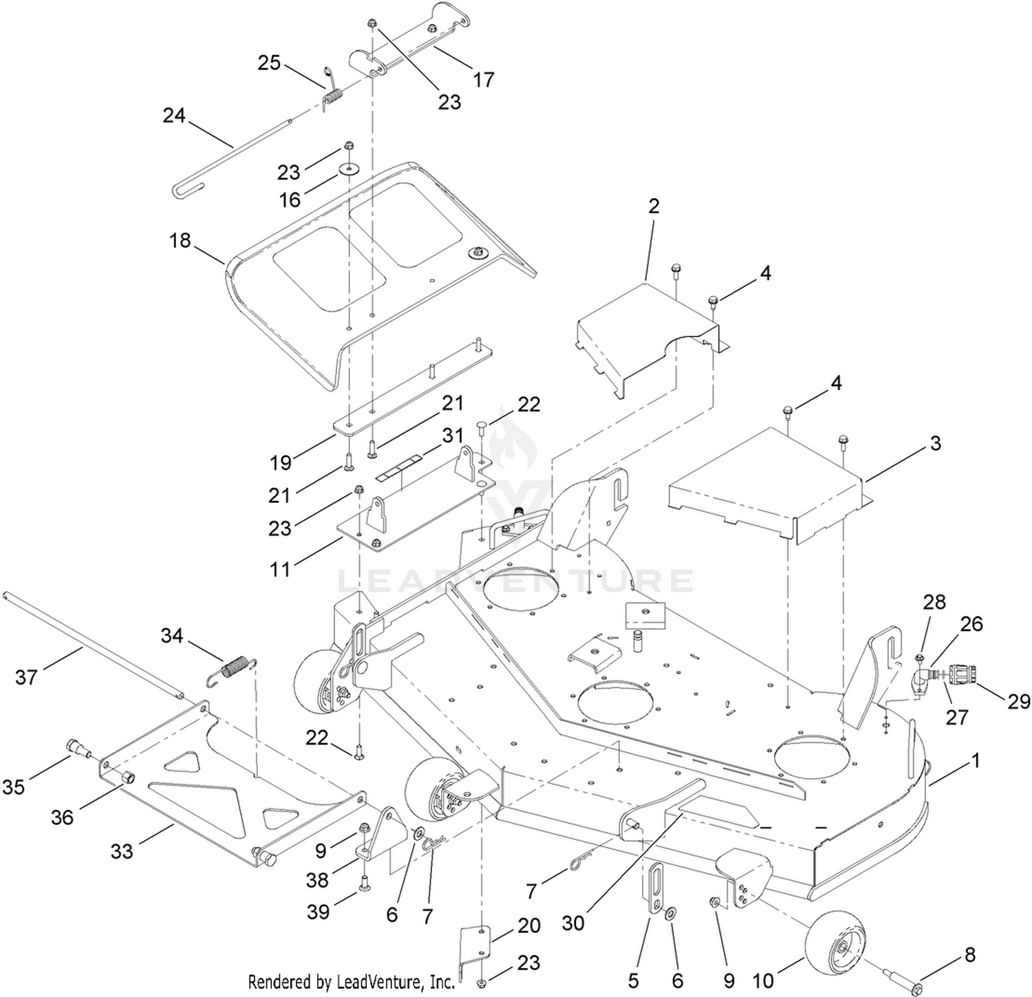 48 Inch Deck Assembly