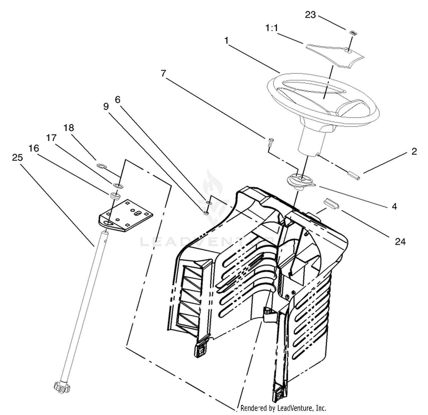 Fixed Steering Assembly