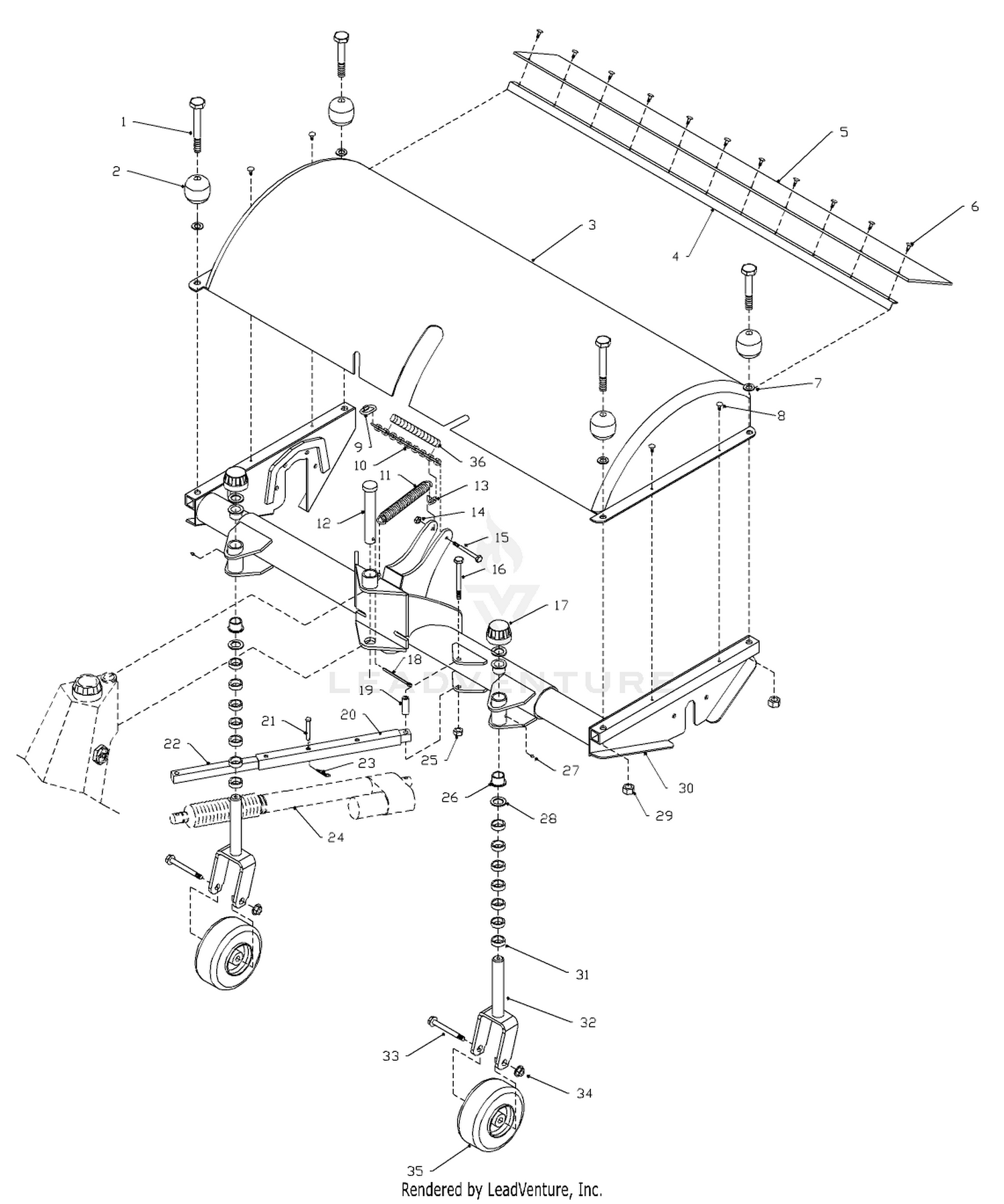 Broom Head Assembly