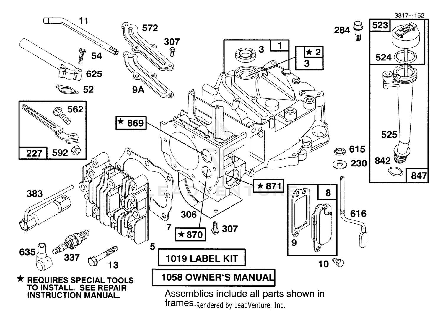 Engine Briggs  Stratton Model 127802-0640-01