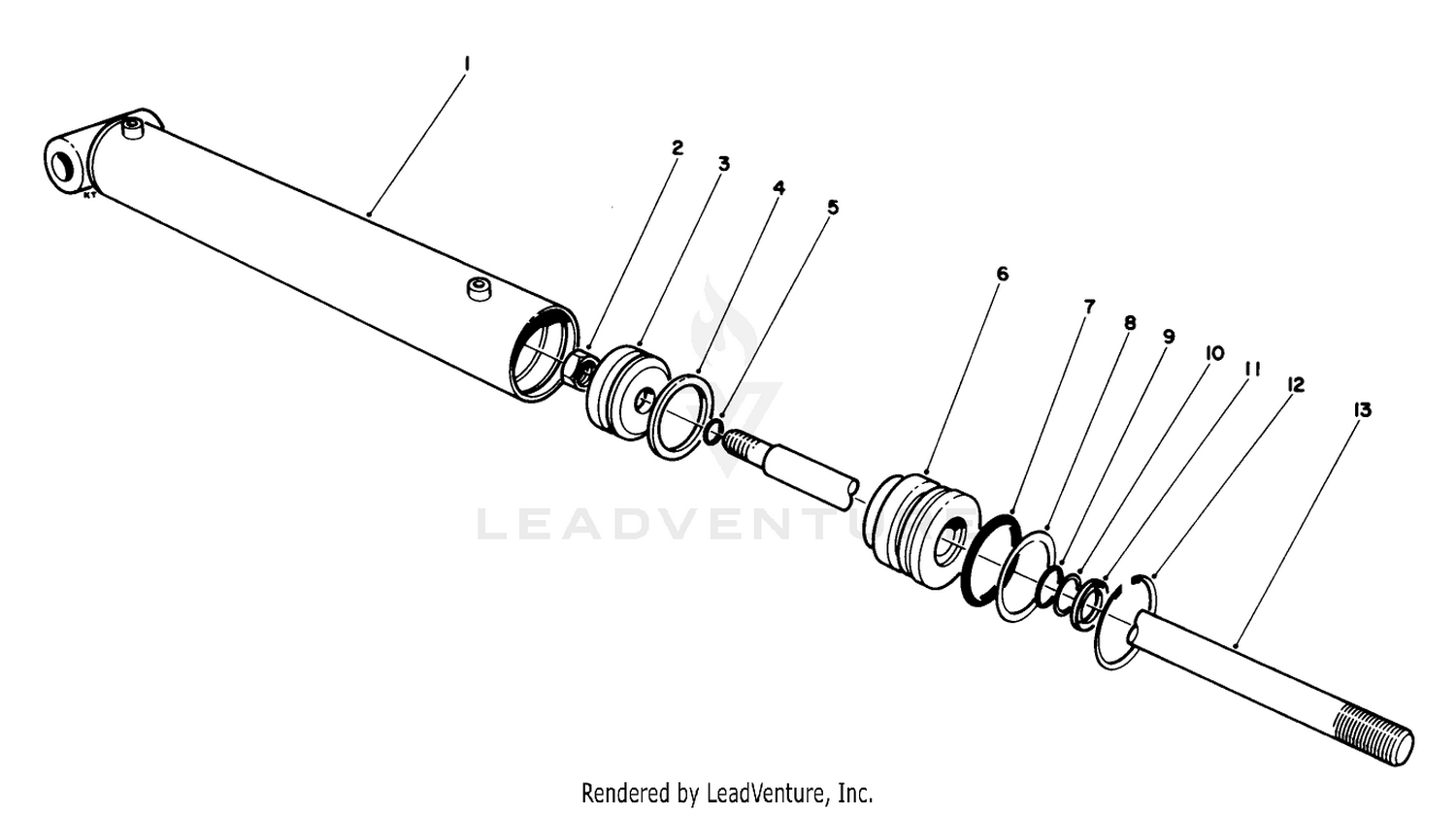 Hydraulic Lift Cylinder No. 54-0150