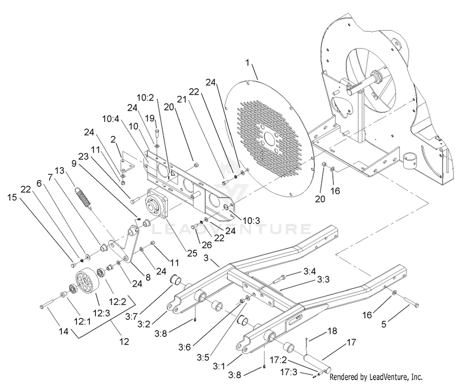 Lift Arm and Idler Assembly