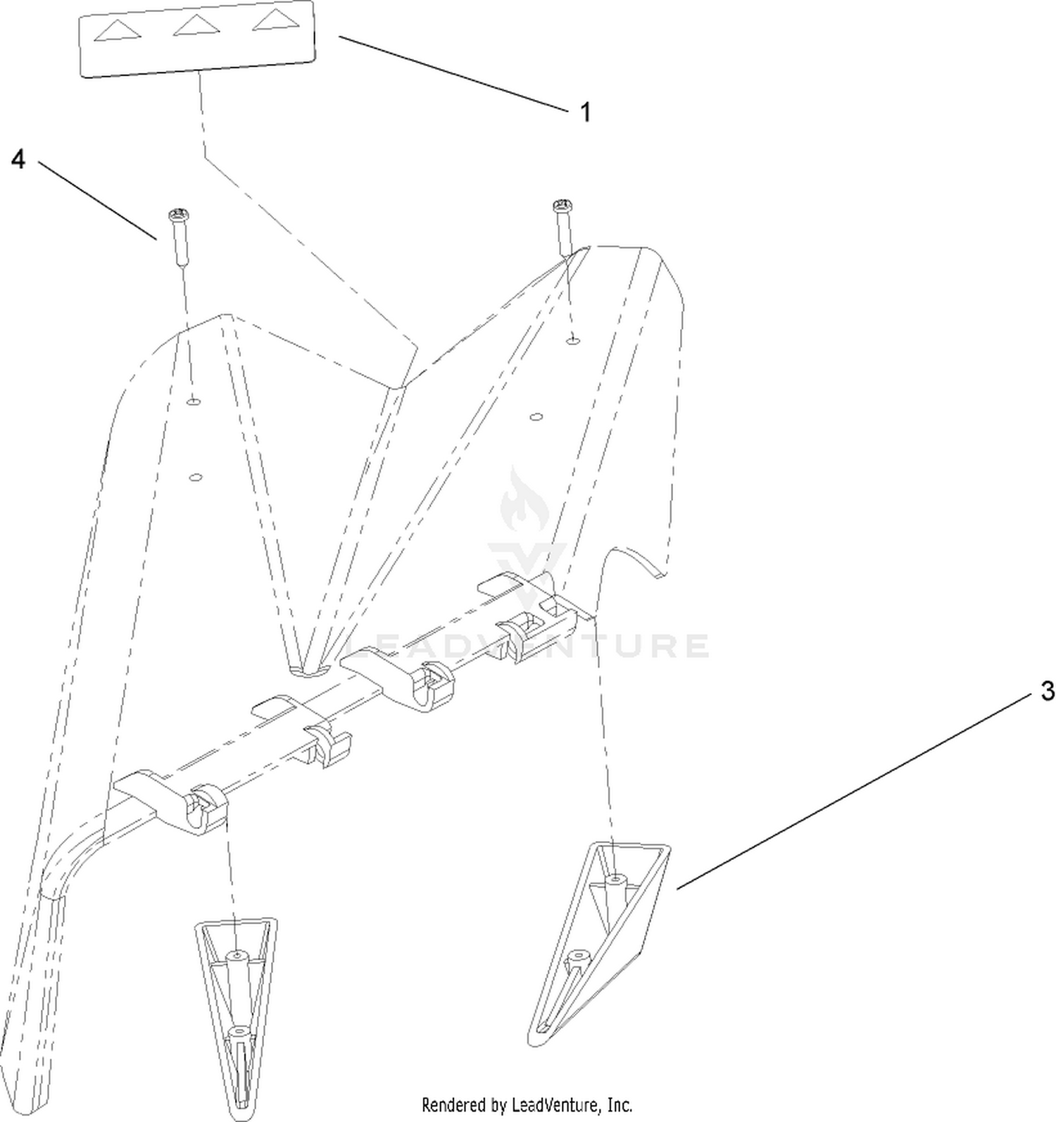 Deflector Assembly No. 93-7695