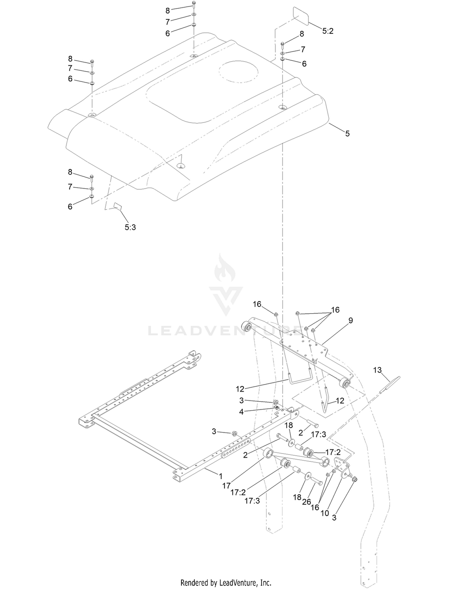 Reelmaster 3000 Series Sunshade Assembly