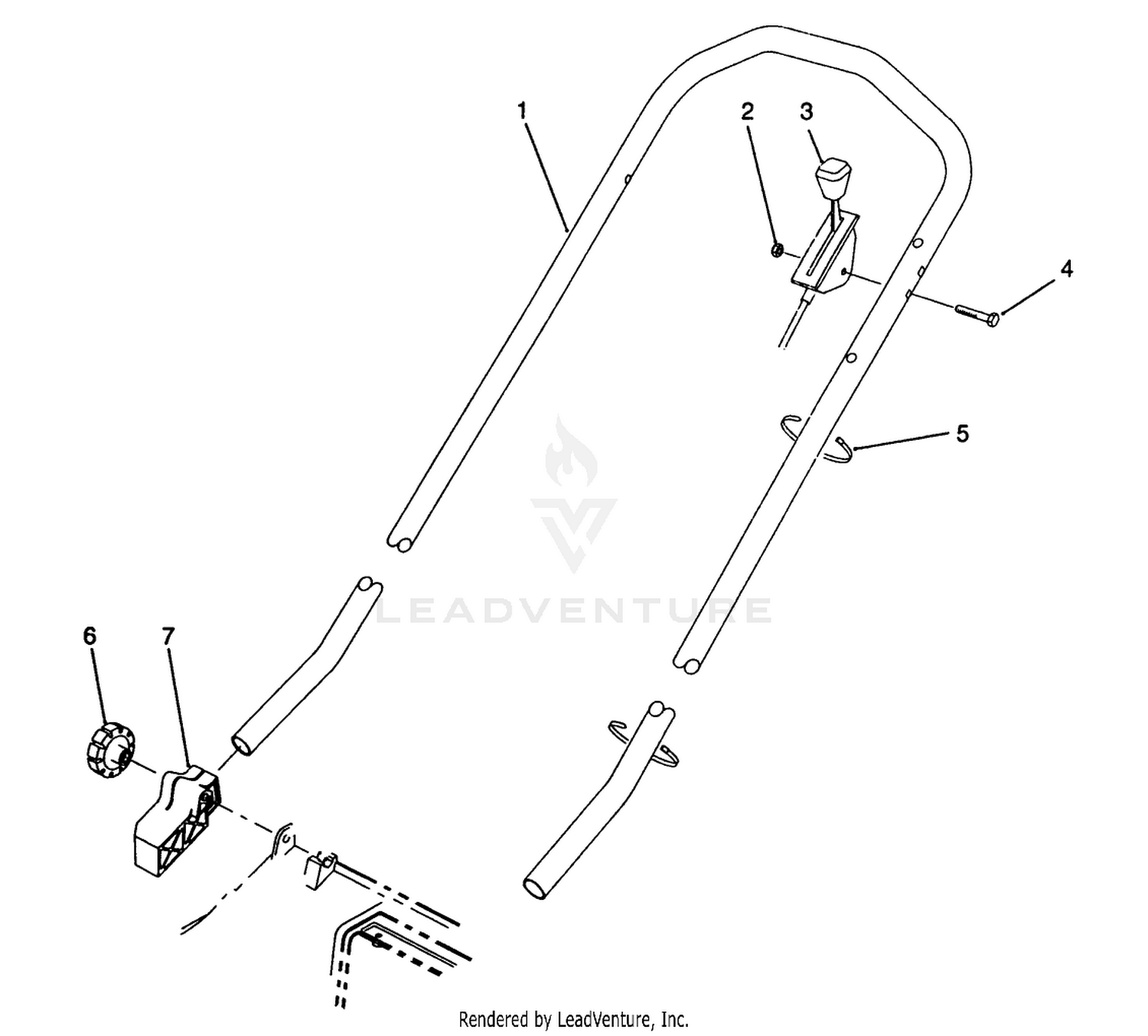 H.p. Handle Assembly (model No. 20910 Only)