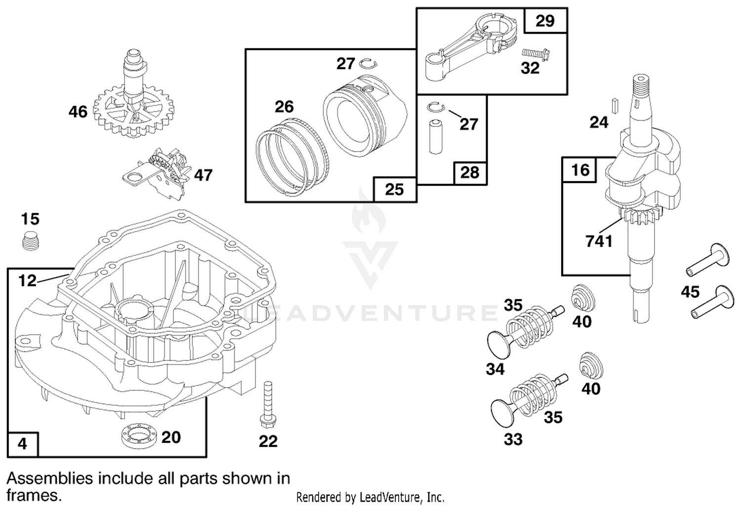 Engine Briggs  Stratton Model 12h802-0658-01 2