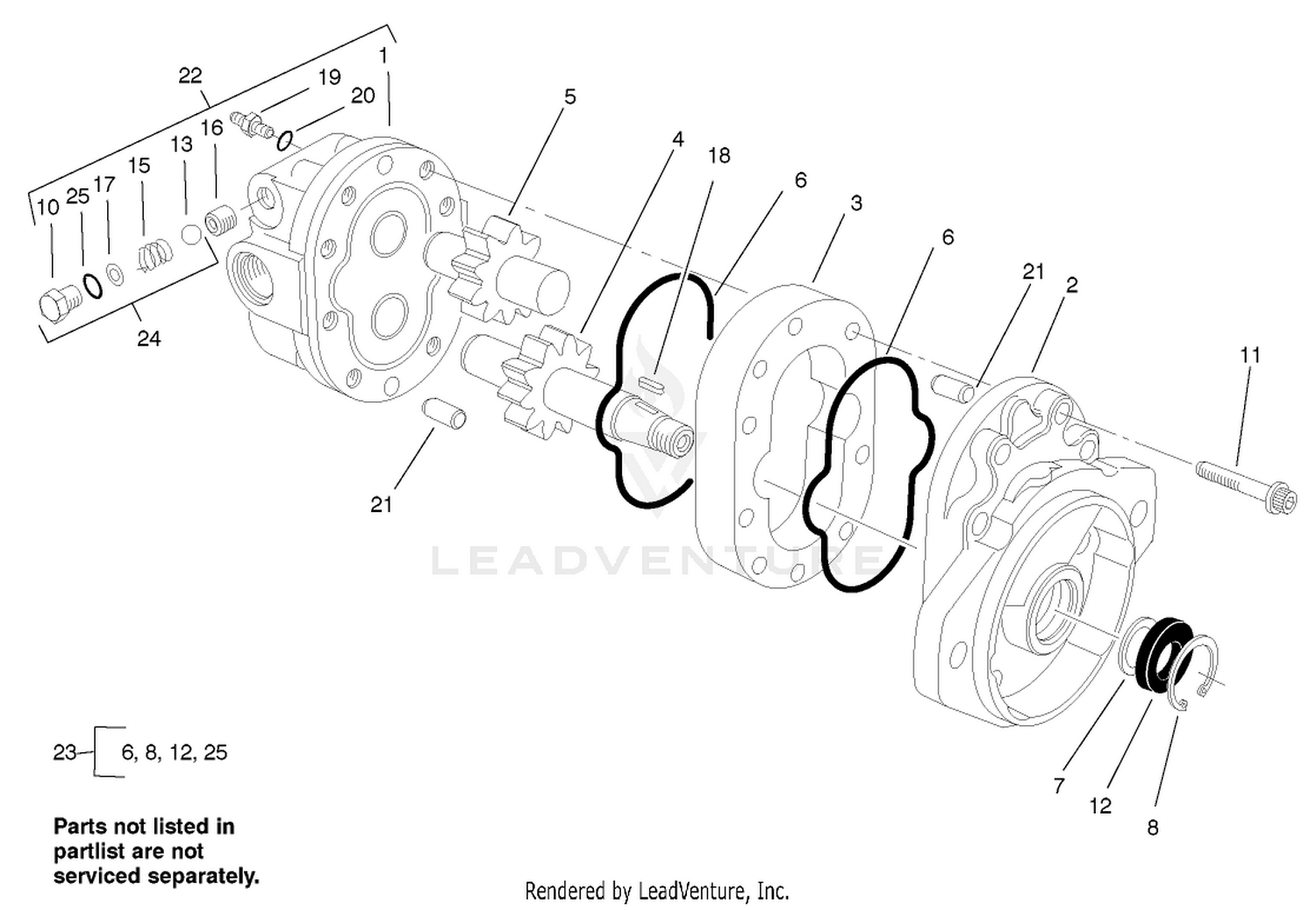 Motor Gear Assembly No. 99-3627